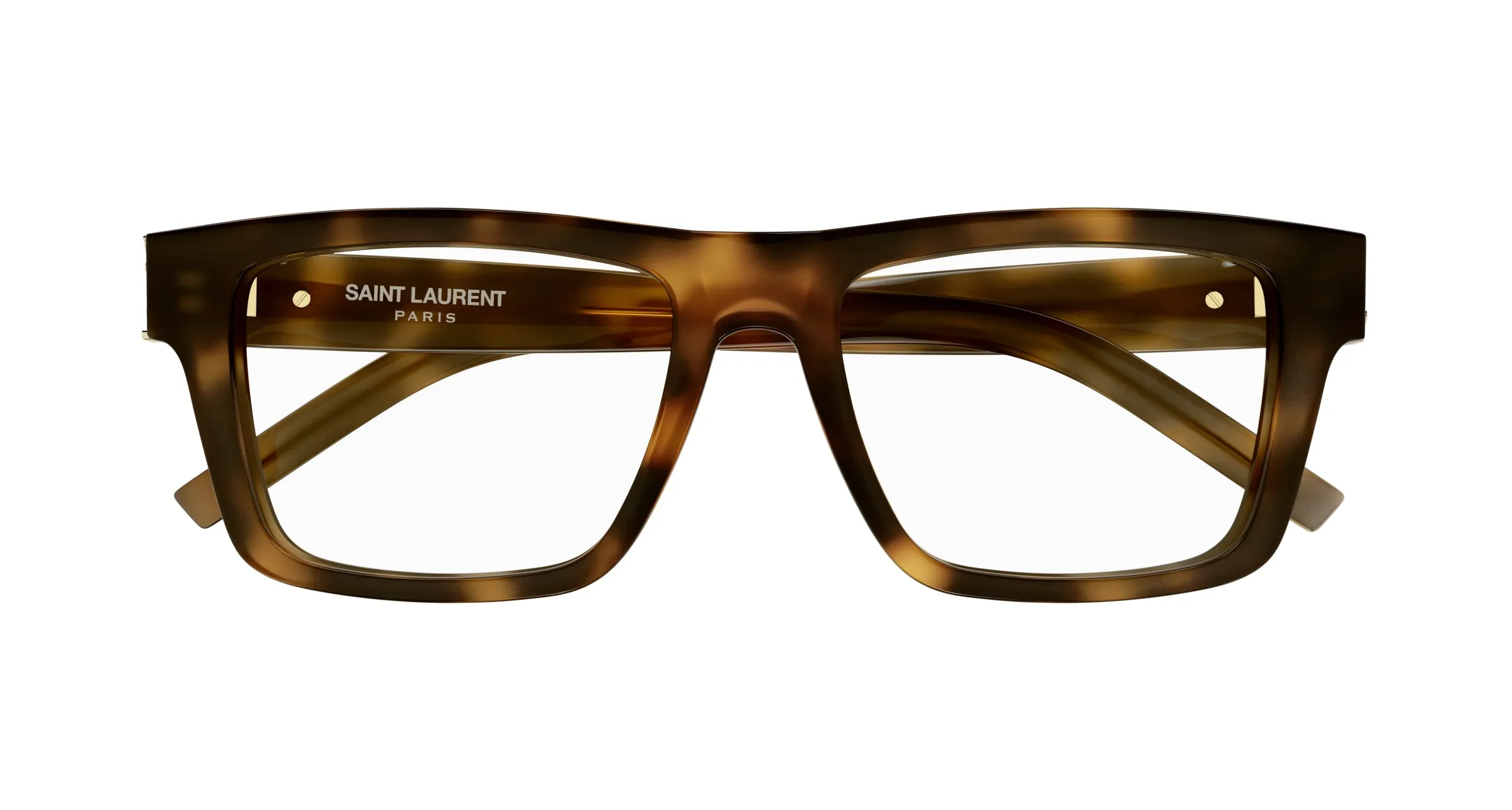 SAINT LAURENT SL M10_B 003 Montature da vista Acetato Havana Trasparente Squadrata - immagine 2