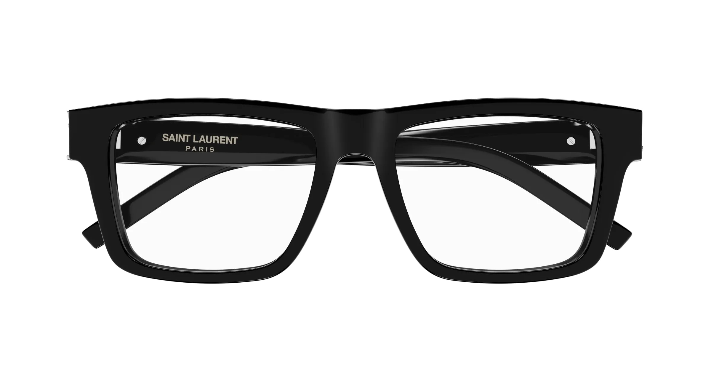SAINT LAURENT SL M10_B 001 Montature da vista Acetato Nero Trasparente Squadrata ["Antiriflesso"] - immagine 2