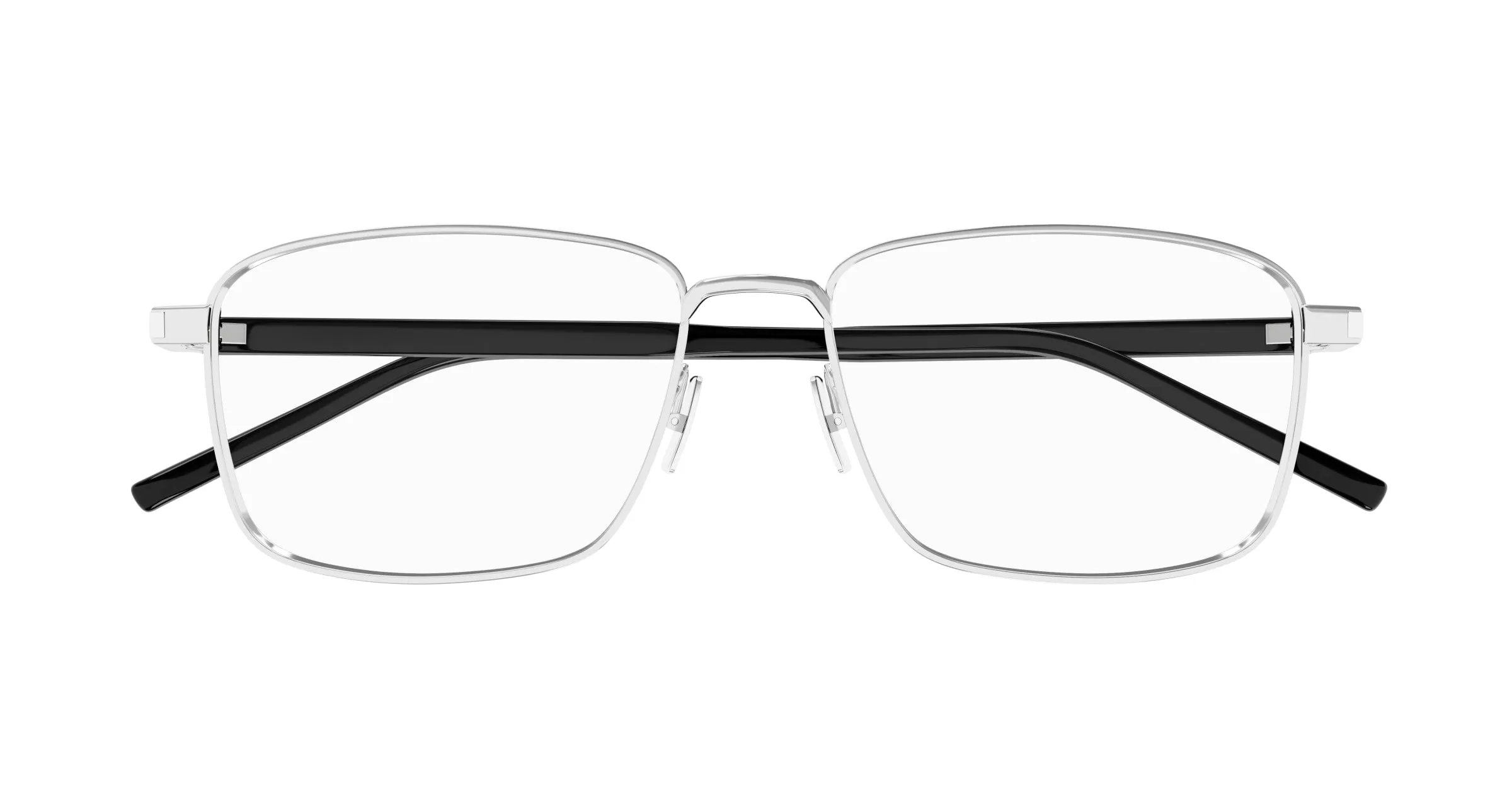SAINT LAURENT SL 666 004 Montature da vista Metallo Argento Trasparente Squadrata - immagine 2