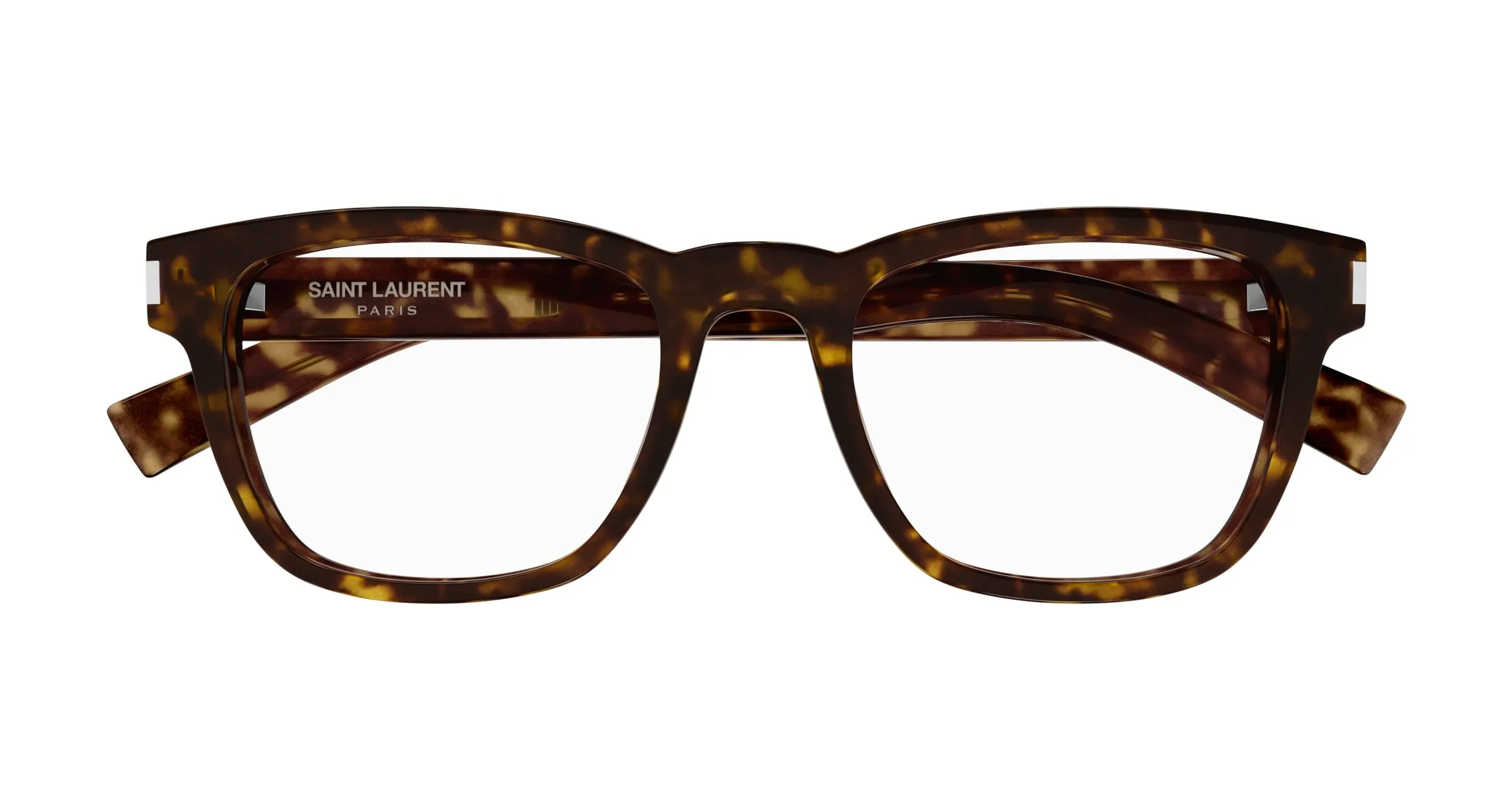SAINT LAURENT Unisex SL 664 002 Montature da vista Acetato Havana Trasparente Squadrata - immagine 2