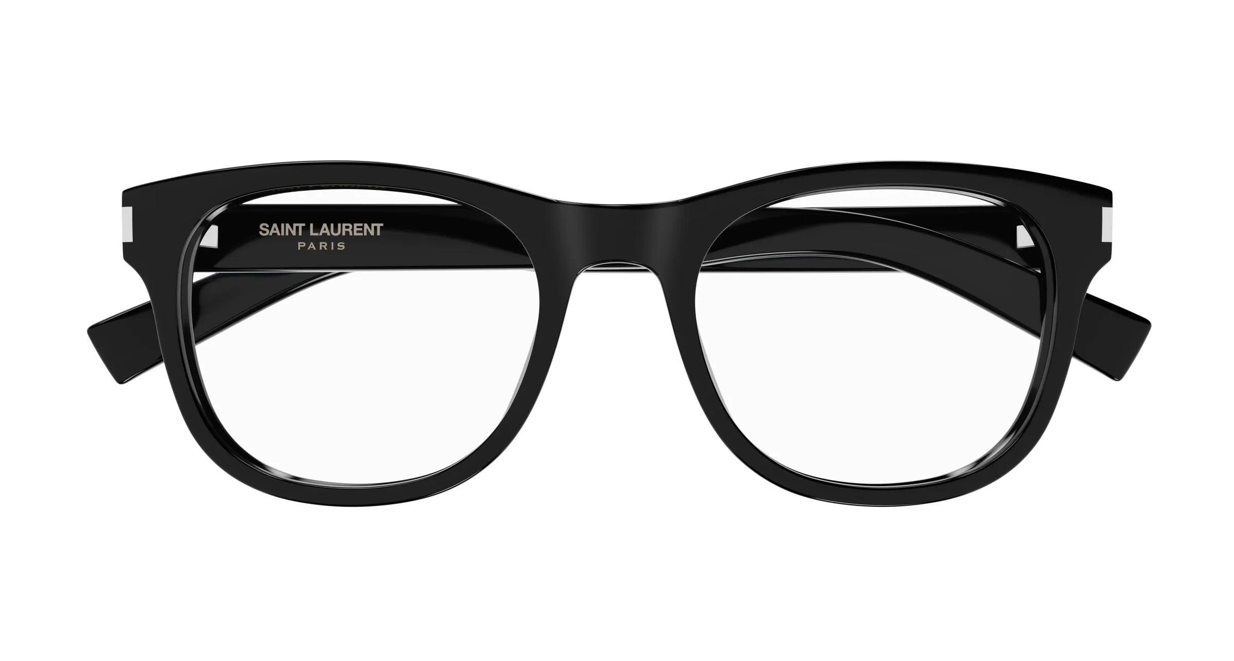 SAINT LAURENT SL 663 004 Montature da vista Acetato Nero Trasparente Squadrata ["Antiriflesso"] - immagine 2