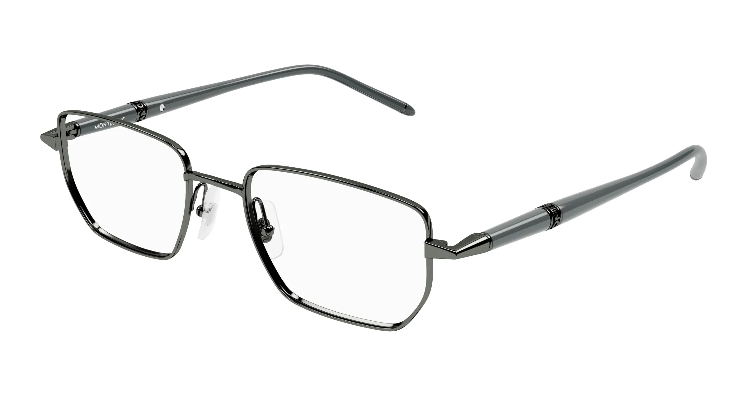 Montblanc MB0347O 006 Montature da vista Metallo Rutenio Trasparente Squadrata - immagine 1