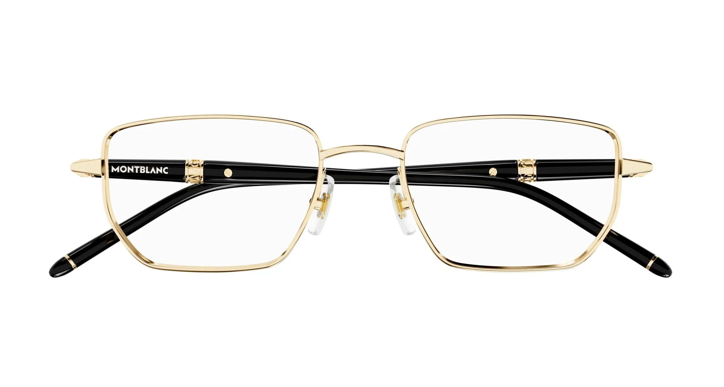 Montblanc MB0347O 004 Montature da vista Metallo Oro Trasparente Squadrata - immagine 2