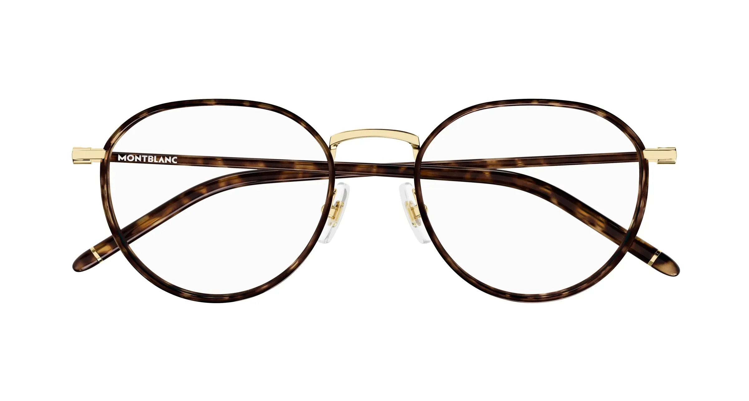 Montblanc MB0342OA 002 Montature da vista Metallo Oro Trasparente Rotonda - immagine 2