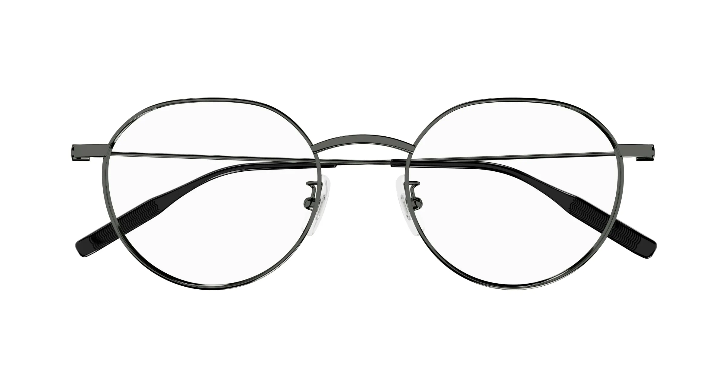 Montblanc MB0317OA 003 Montature da vista Titanio Rutenio Trasparente Rotonda - immagine 2