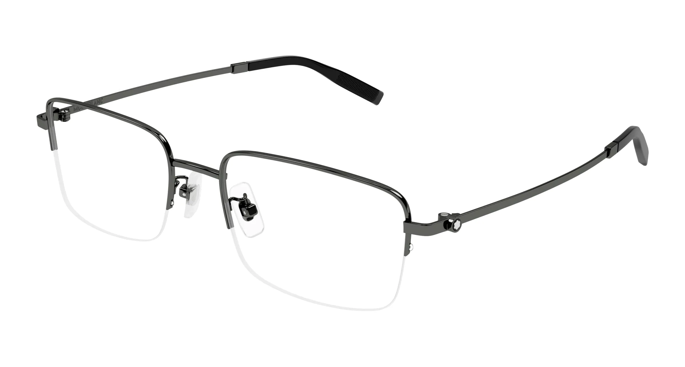 Montblanc MB0313OA 003 Montature da vista Titanio Rutenio Trasparente Squadrata - immagine 1