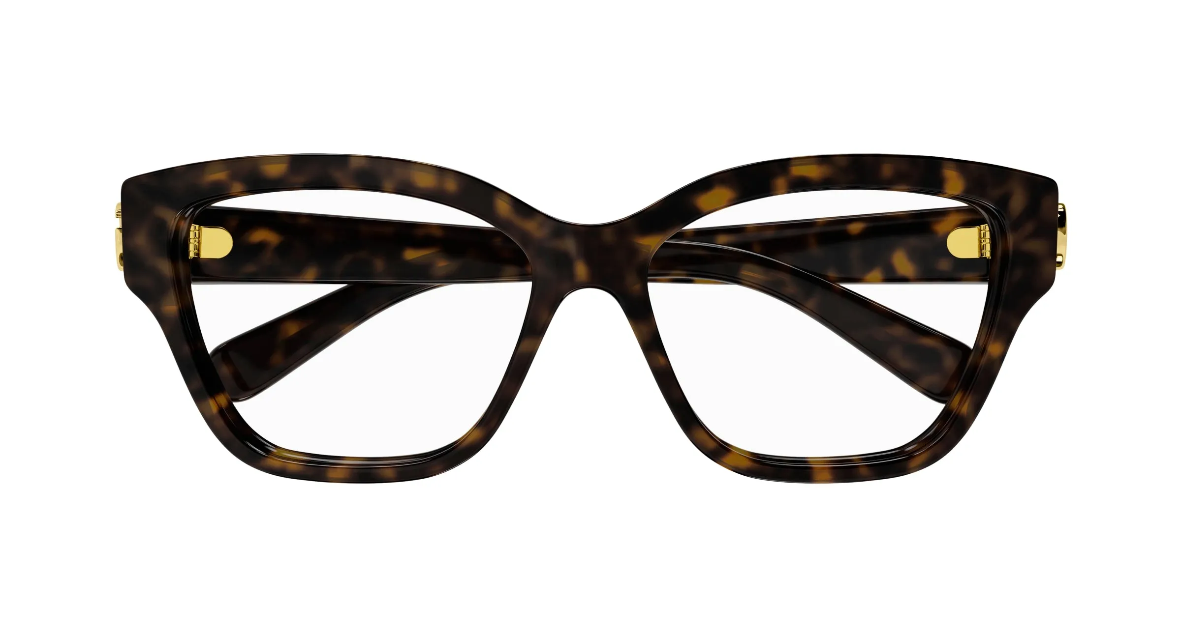 Gucci GG1597O 002 Montature da vista Iniettato Havana Trasparente Cat Eye - immagine 2
