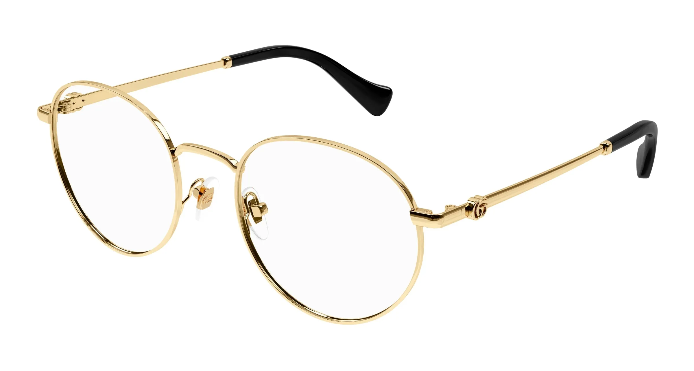 Gucci GG1594O 001 Montature da vista Metallo Oro Trasparente Rotonda - immagine 1