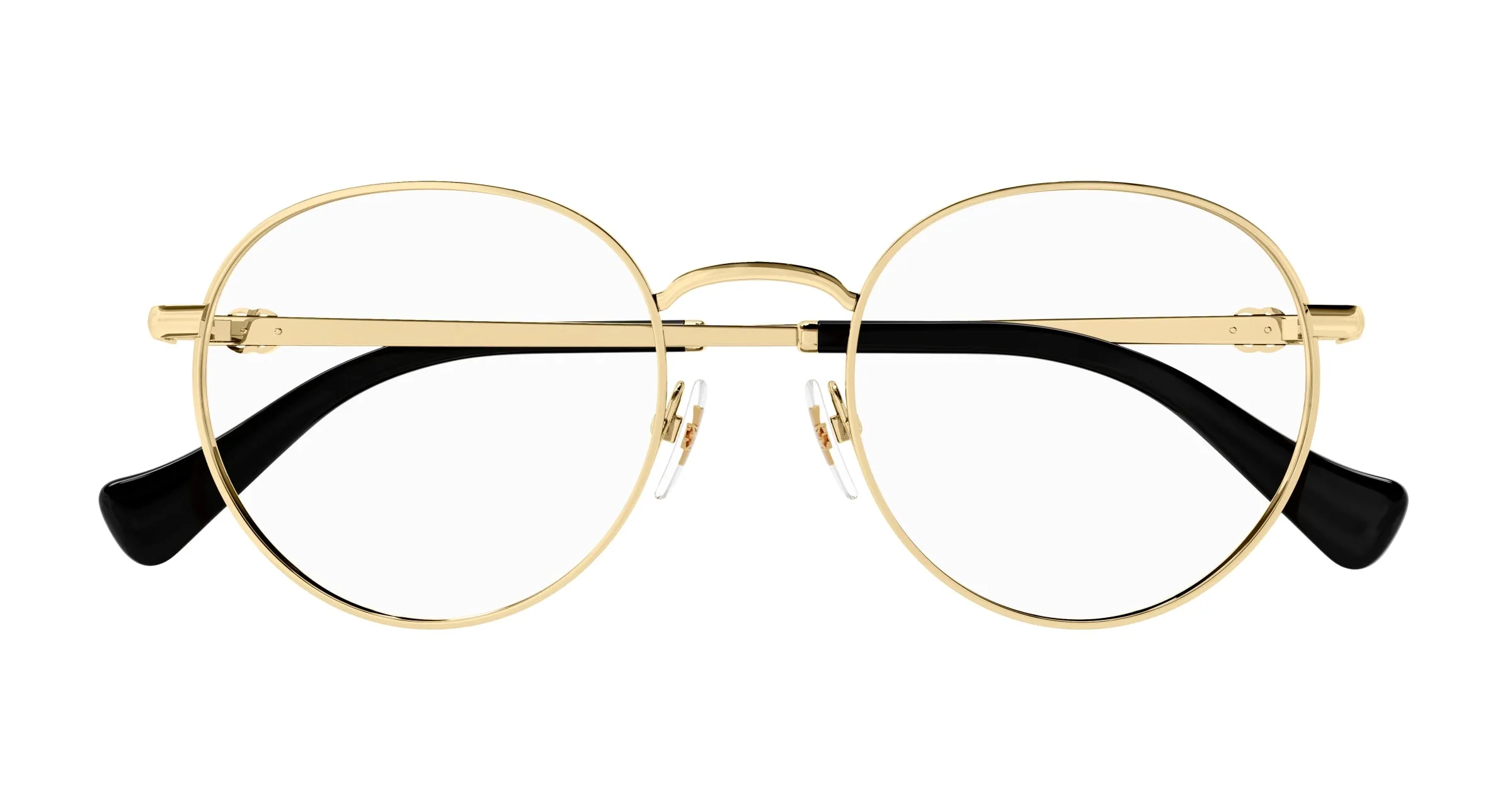 Gucci GG1594O 001 Montature da vista Metallo Oro Trasparente Rotonda - immagine 2