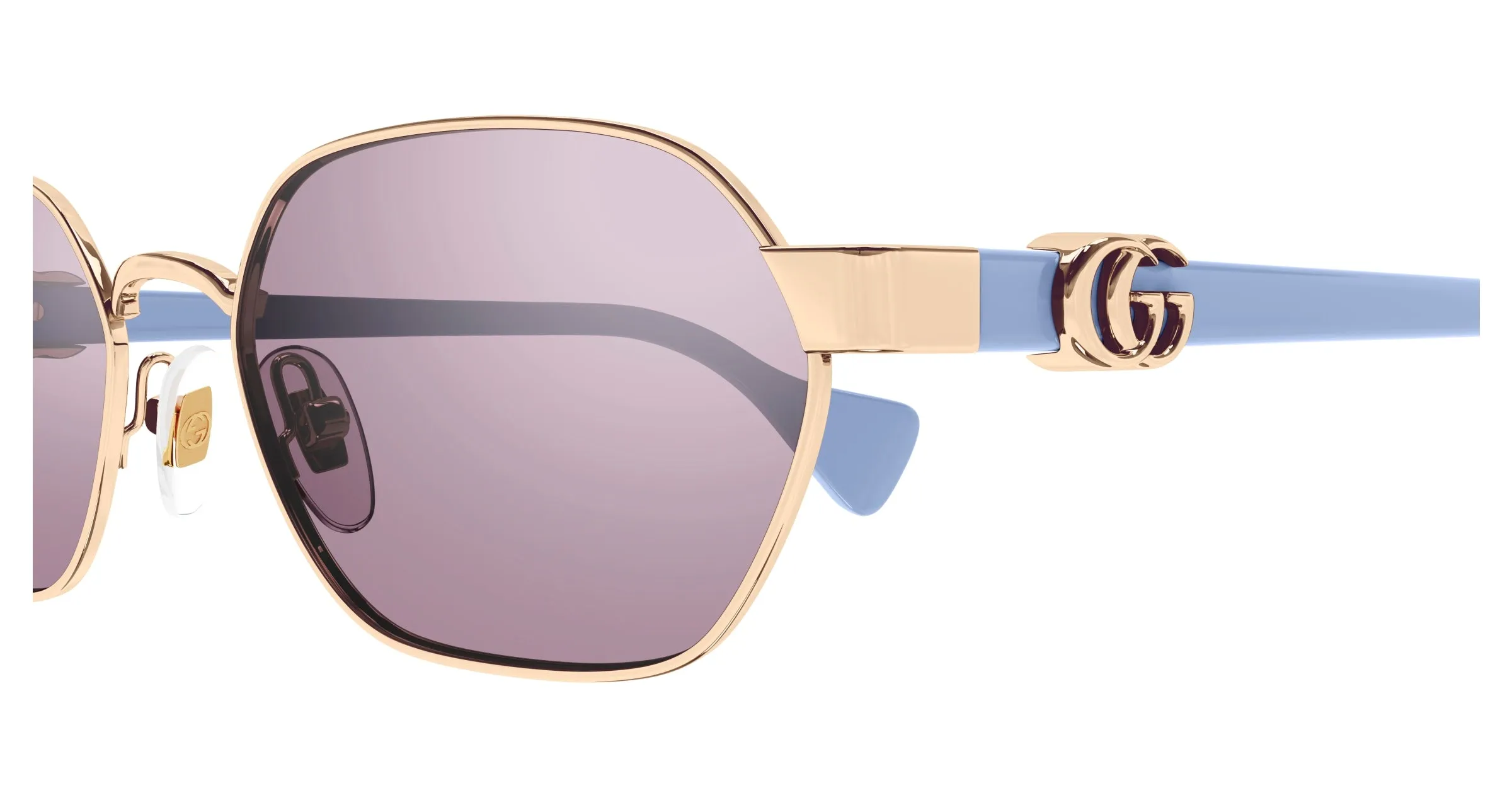 Gucci GG1594O 001 Montature da vista Metallo Oro Trasparente Rotonda - immagine 3