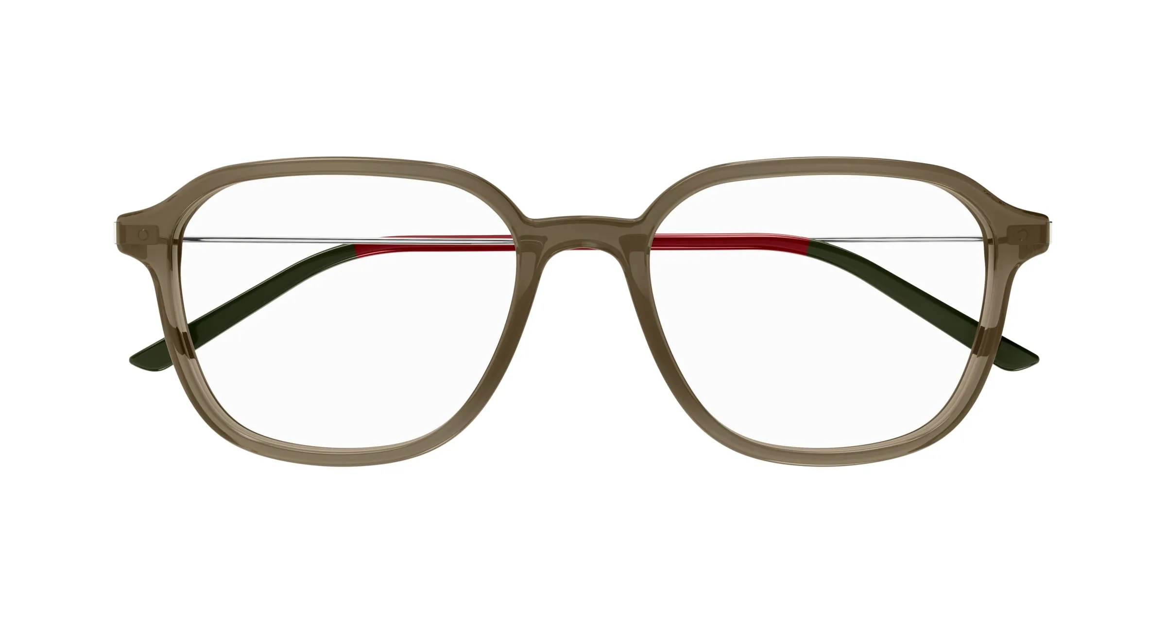 Gucci GG1576O 004 Montature da vista Acetato Verde Trasparente Squadrata - immagine 2