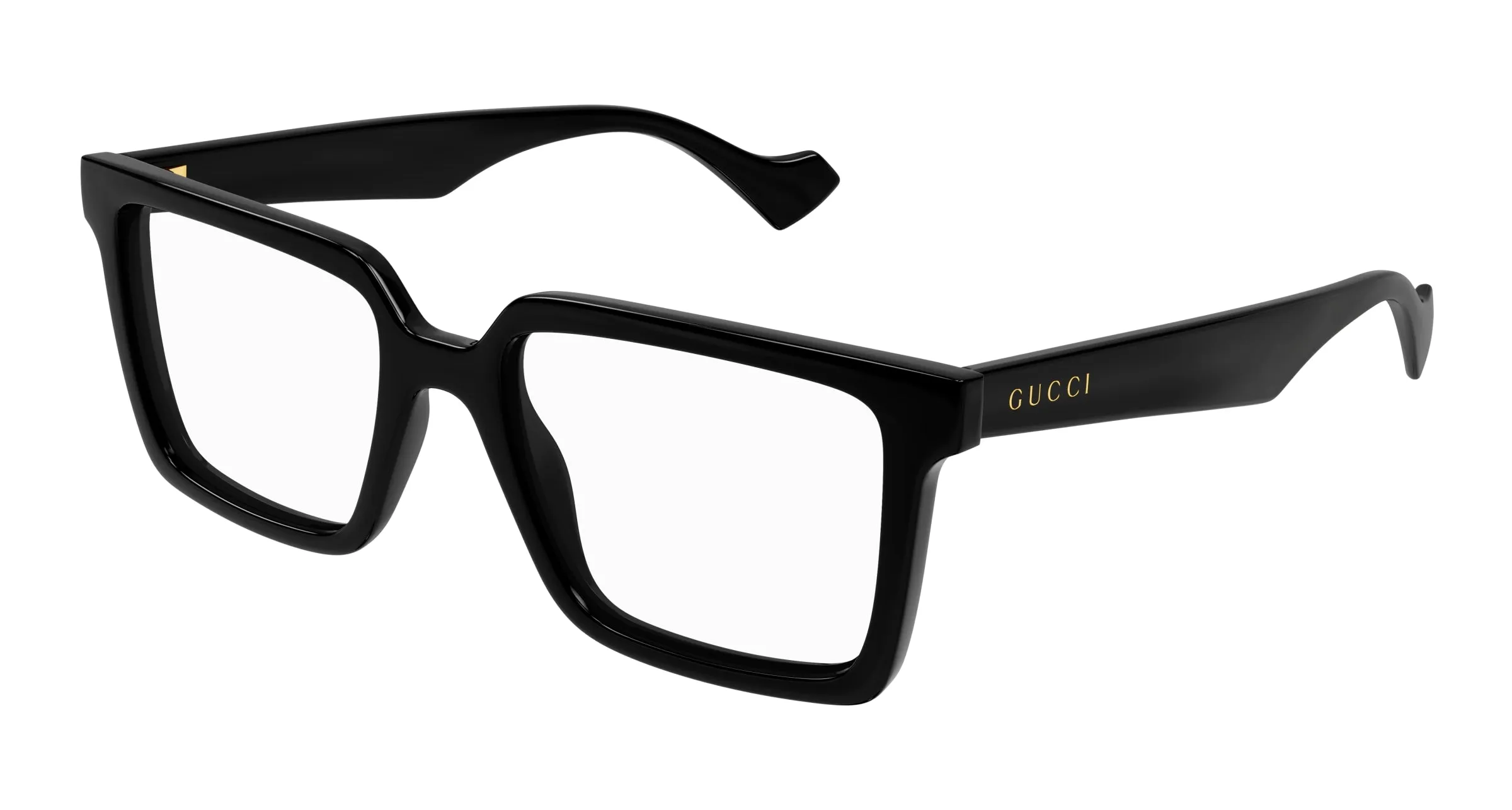 Gucci GG1540O 005 Montature da vista Iniettato Nero Trasparente Squadrata - immagine 1