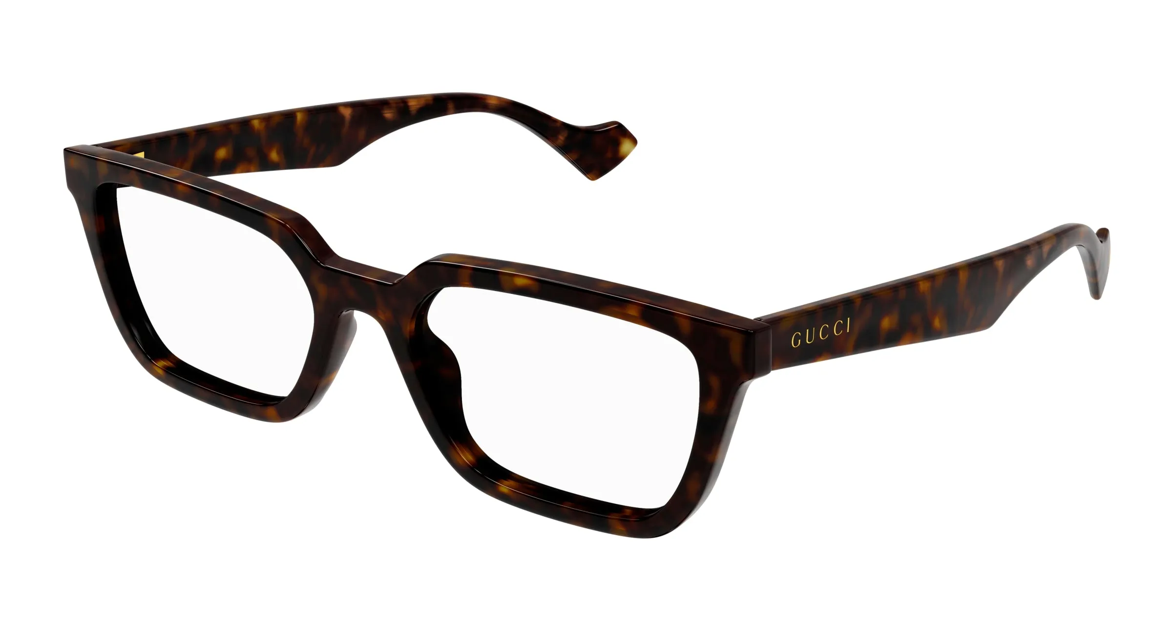 Gucci GG1539O 002 Montature da vista Iniettato Havana Trasparente Squadrata - immagine 1