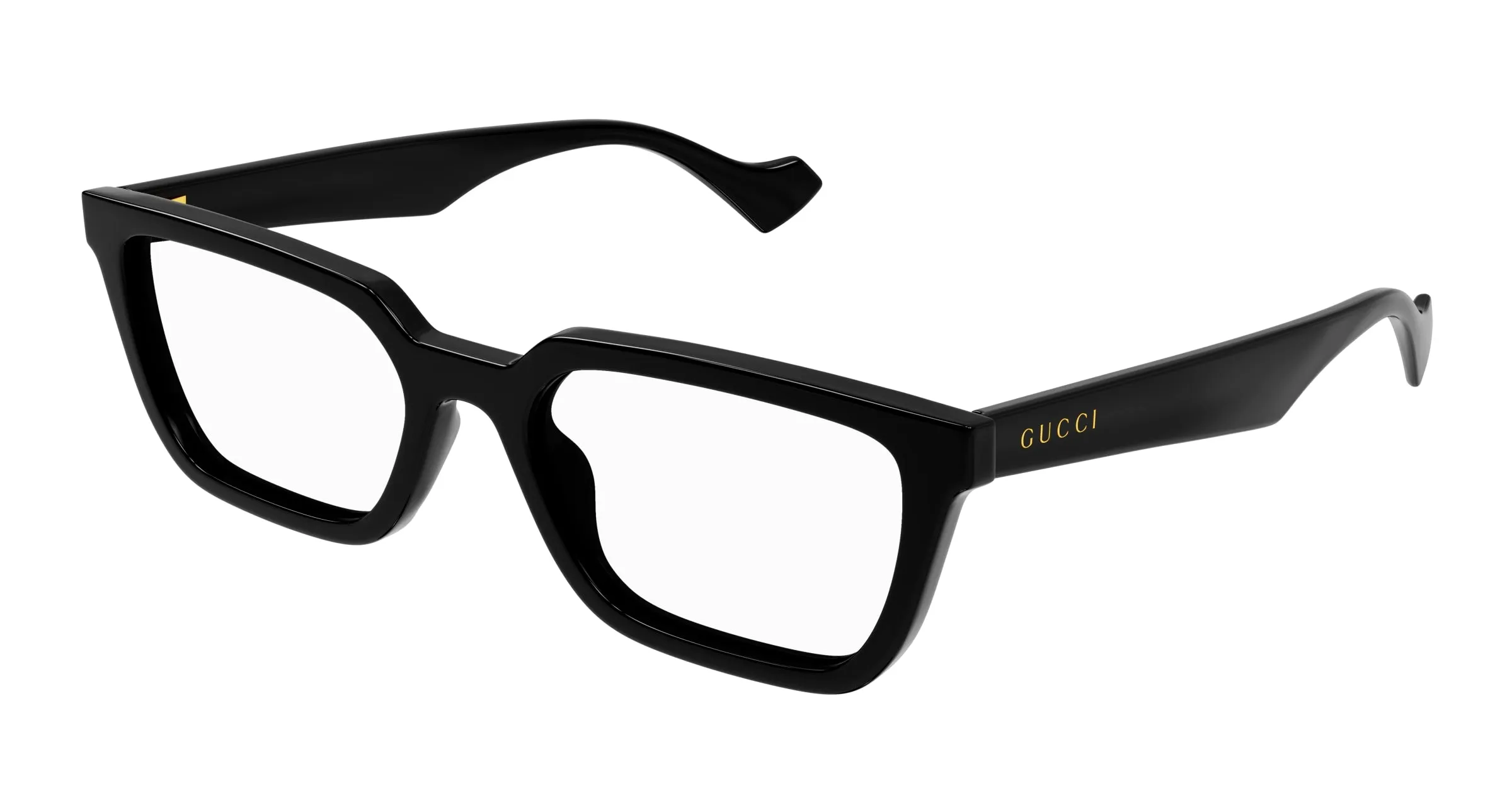 Gucci GG1539O 001 Montature da vista Iniettato Nero Trasparente Squadrata - immagine 1