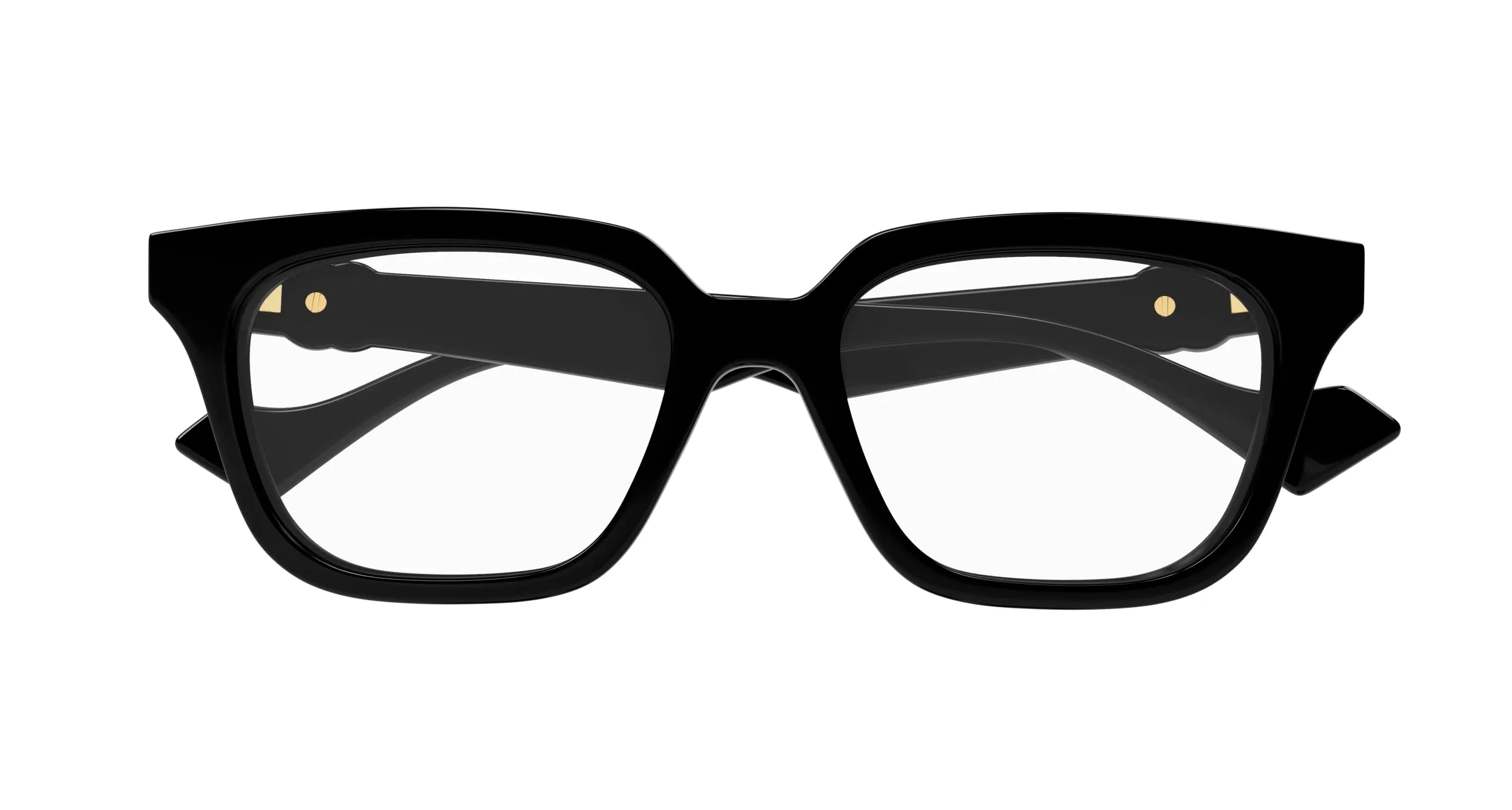 Gucci GG1536O 001 Montature da vista Iniettato Nero Trasparente Cat Eye - immagine 2