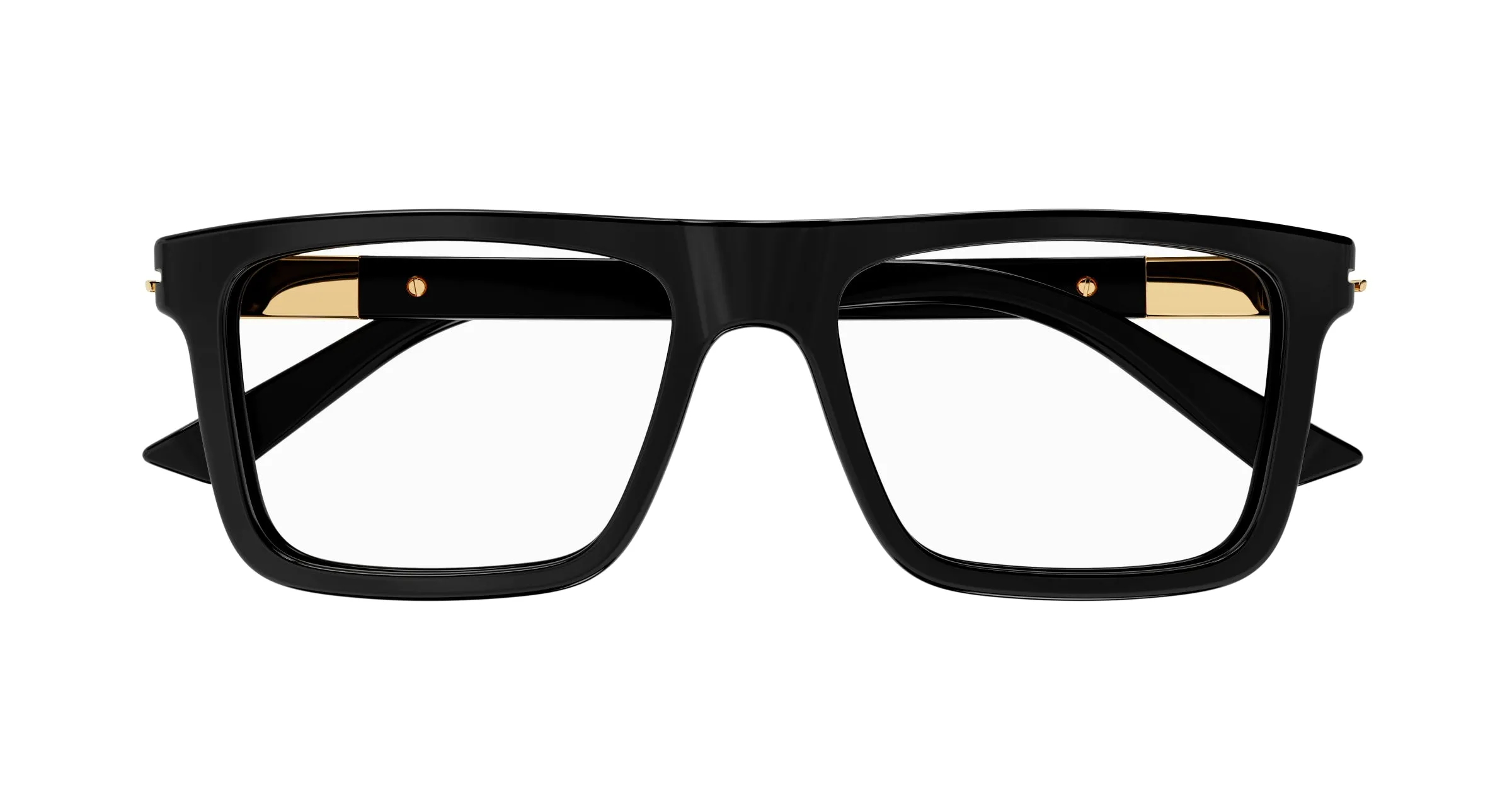 Gucci GG1504O 005 Montature da vista Acetato Nero Trasparente Squadrata - immagine 2