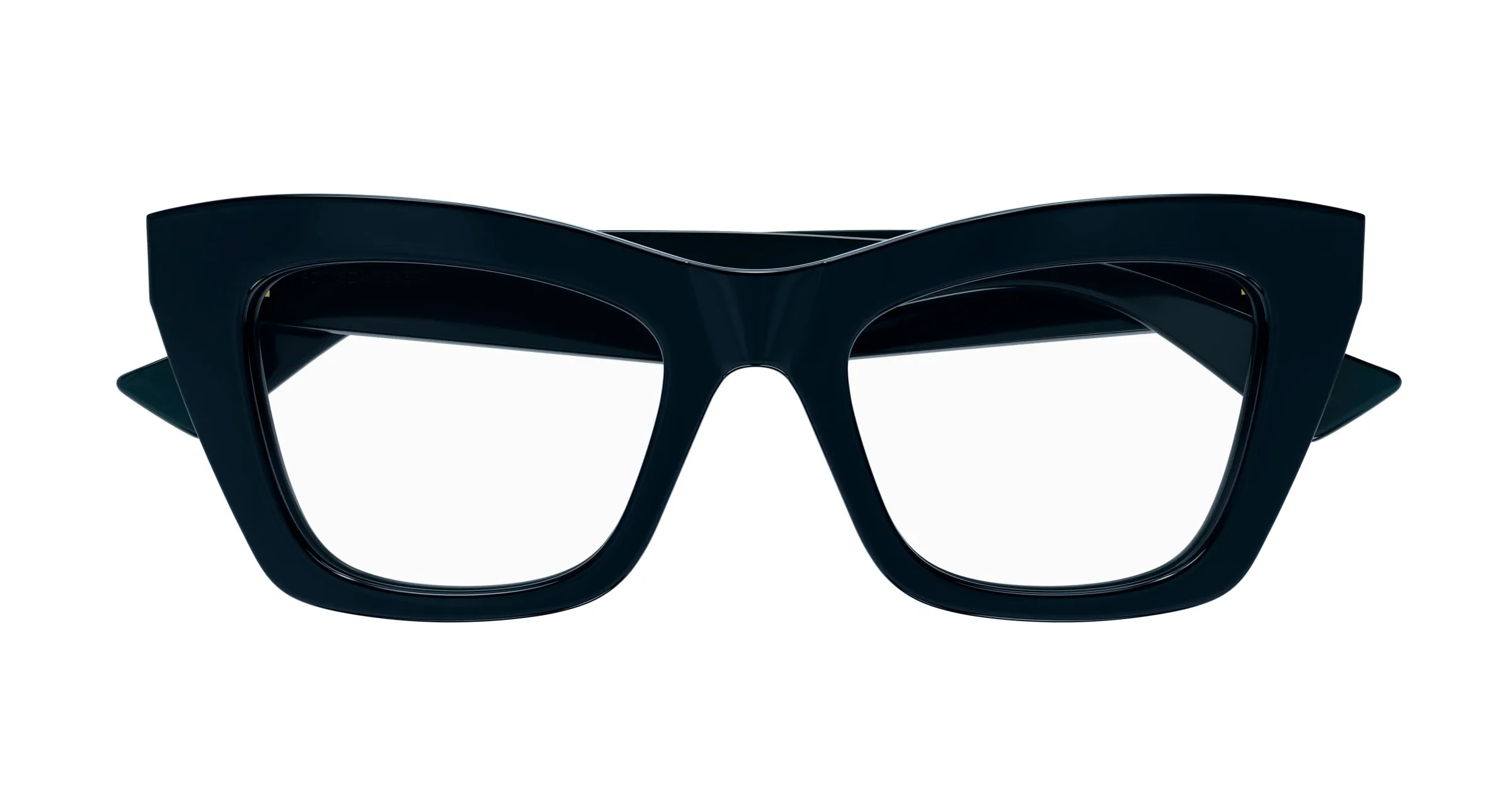 Bottega Veneta BV1215O 006 Montature da vista Acetato Blu Trasparente Cat Eye - immagine 2