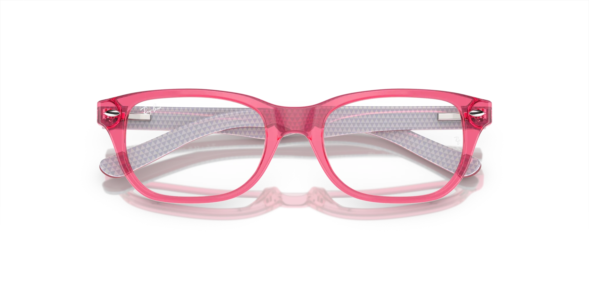 Ray - Ban RY1555 3978 Montature da vista Acetato Rosa Squadrata - immagine 2