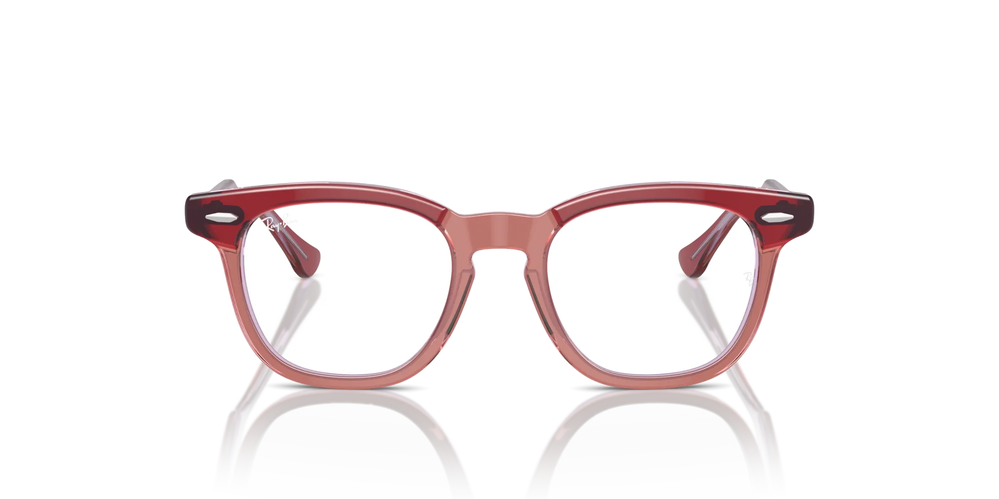 Ray - Ban RY9098V 3960 Montature da vista Acetato Rosso Squadrata - immagine 3