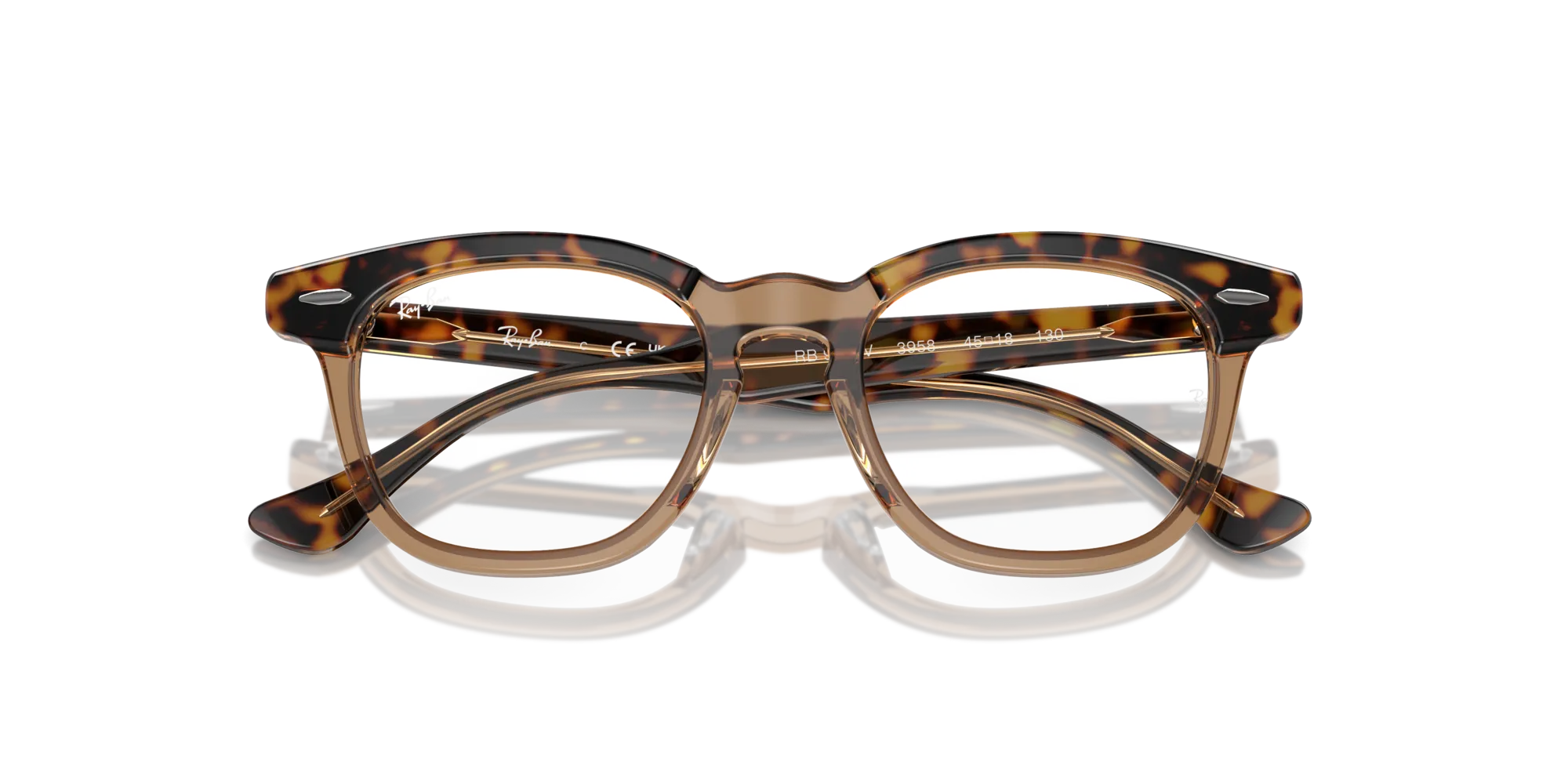 Ray - Ban RY9098V 3958 Montature da vista Acetato Marrone Squadrata - immagine 2