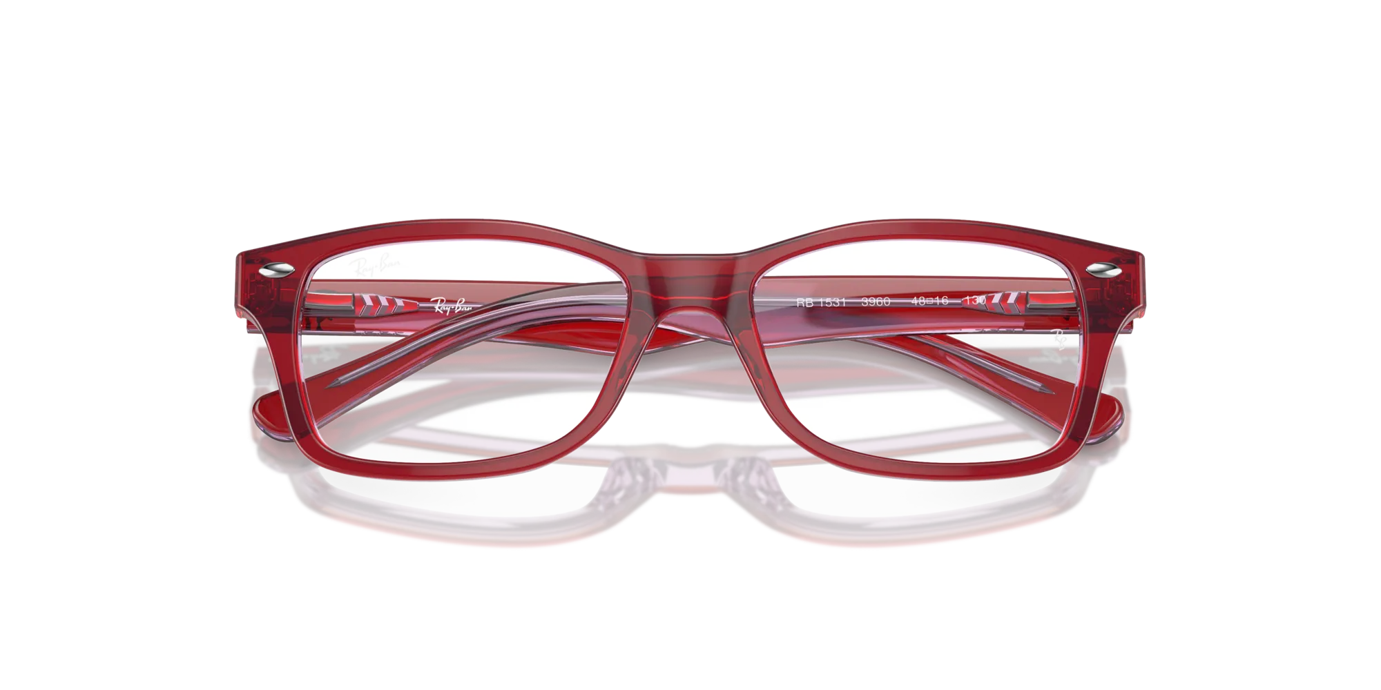 Ray - Ban RY1531 3960 Montature da vista Plastica Rosso Squadrata - immagine 2