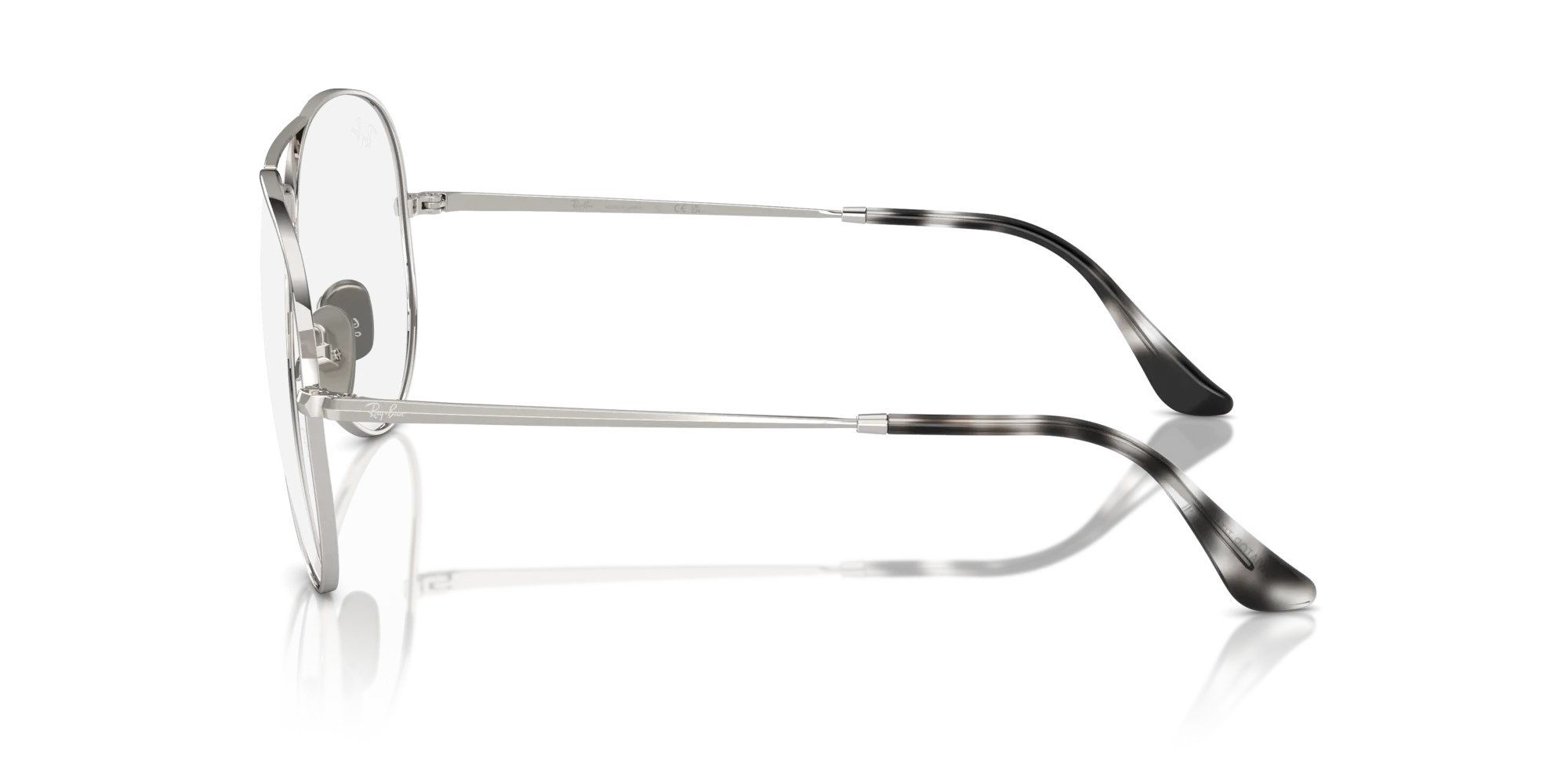 Ray - Ban RX8789 AVIATOR TITANIUM 1002 Montature da vista Titanio Argento Trasparente Pilot Normale - immagine 4