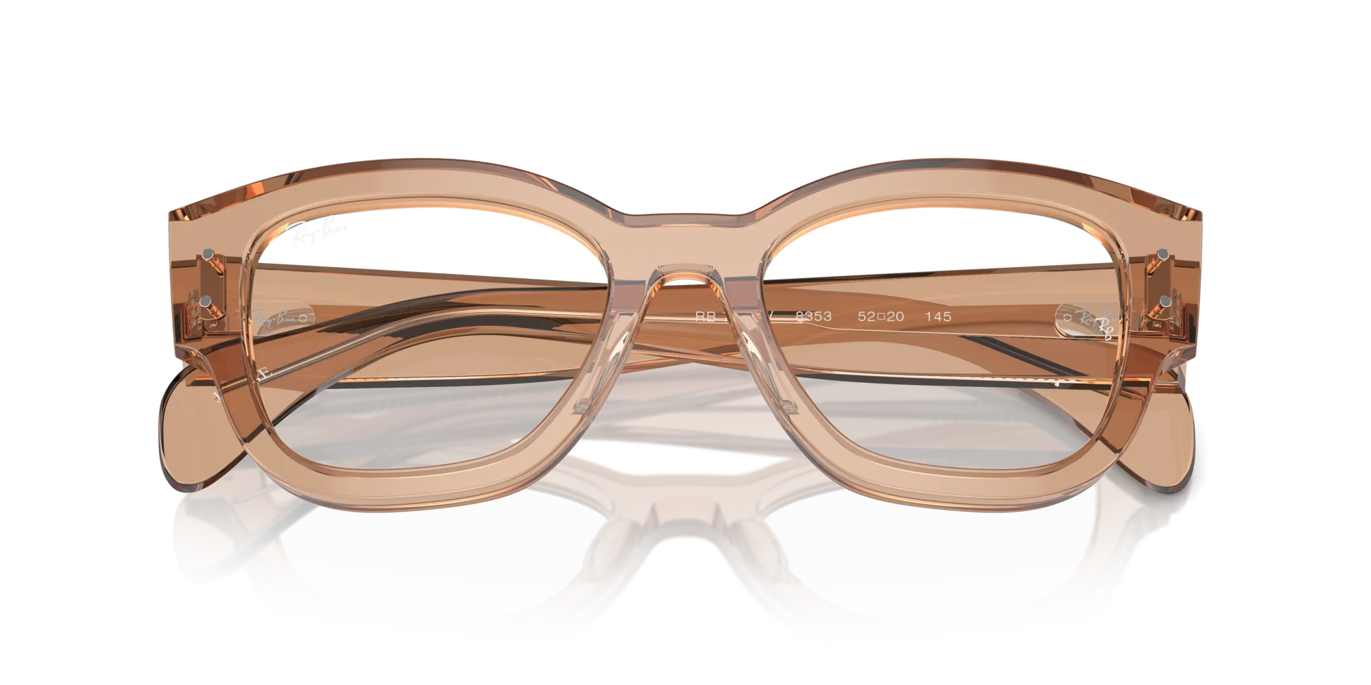 Ray - Ban RX7681V JORGE 8353 Montature da vista Acetato Marrone Trasparente Squadrata Normale - immagine 2