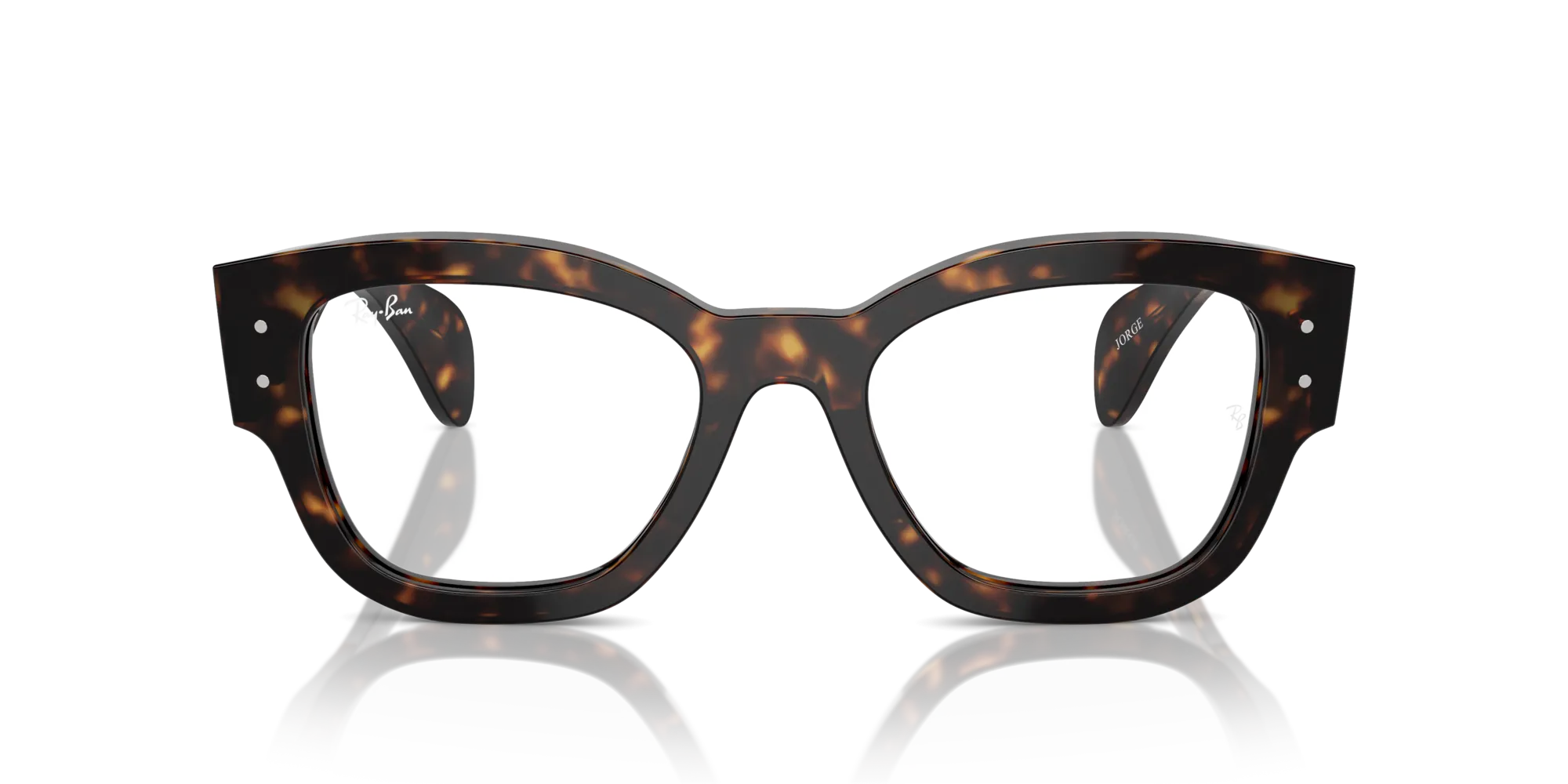 Ray - Ban RX7681V JORGE 2012 Montature da vista Acetato Tartaruga Trasparente Squadrata Normale - immagine 3