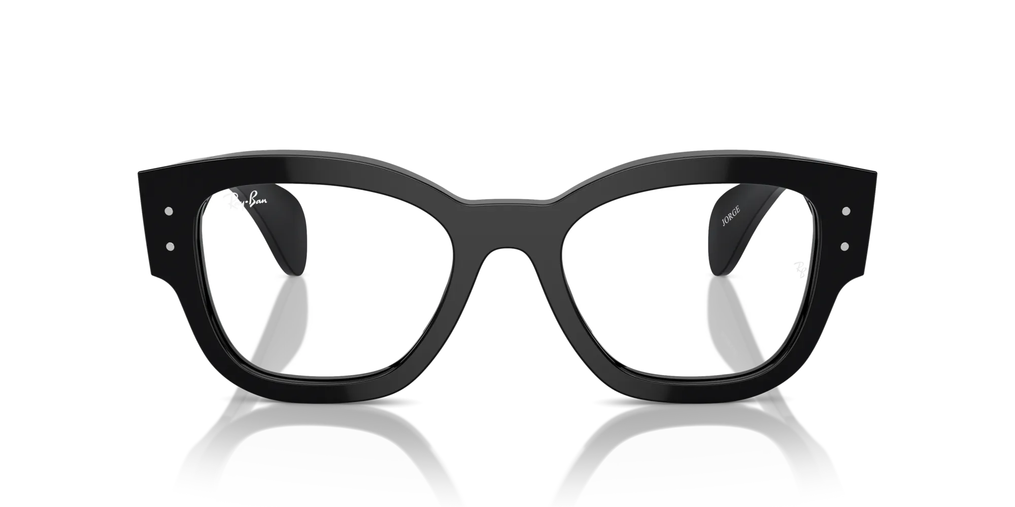 Ray - Ban RX7681V JORGE 2000 Montature da vista Acetato Nero Trasparente Squadrata Normale - immagine 3