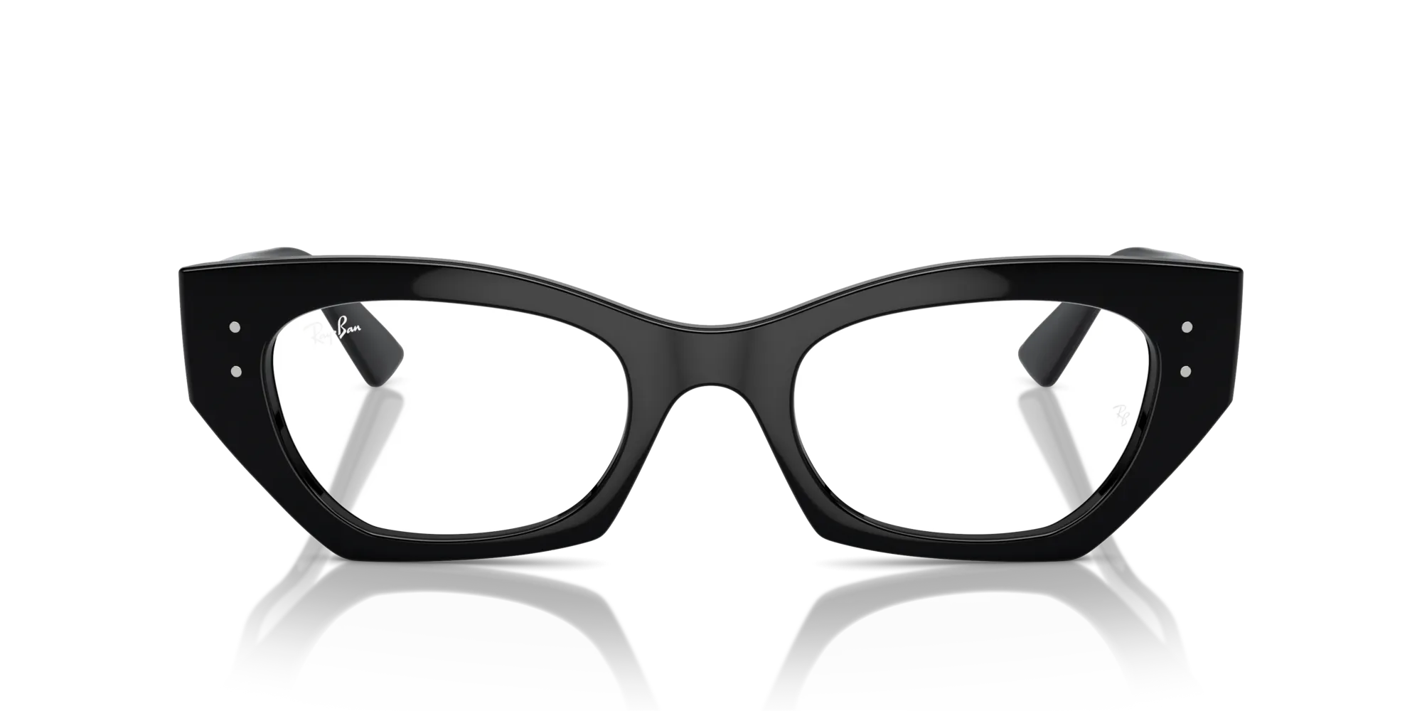 Ray - Ban RX7330 ZENA 8260 Montature da vista Iniettato Nero Trasparente Geometrica Normale - immagine 3