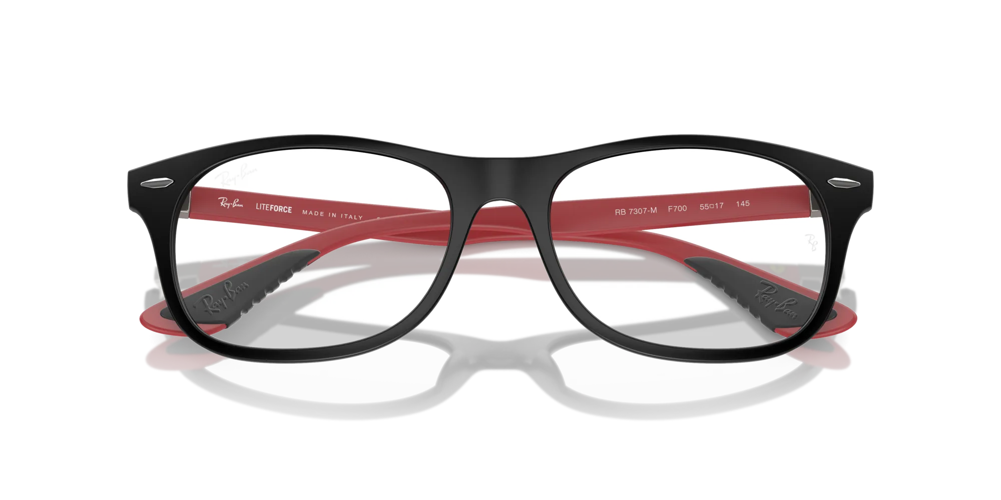 Ray - Ban RX7307M F700 Montature da vista Peek Nero Trasparente Squadrata Normale - immagine 2