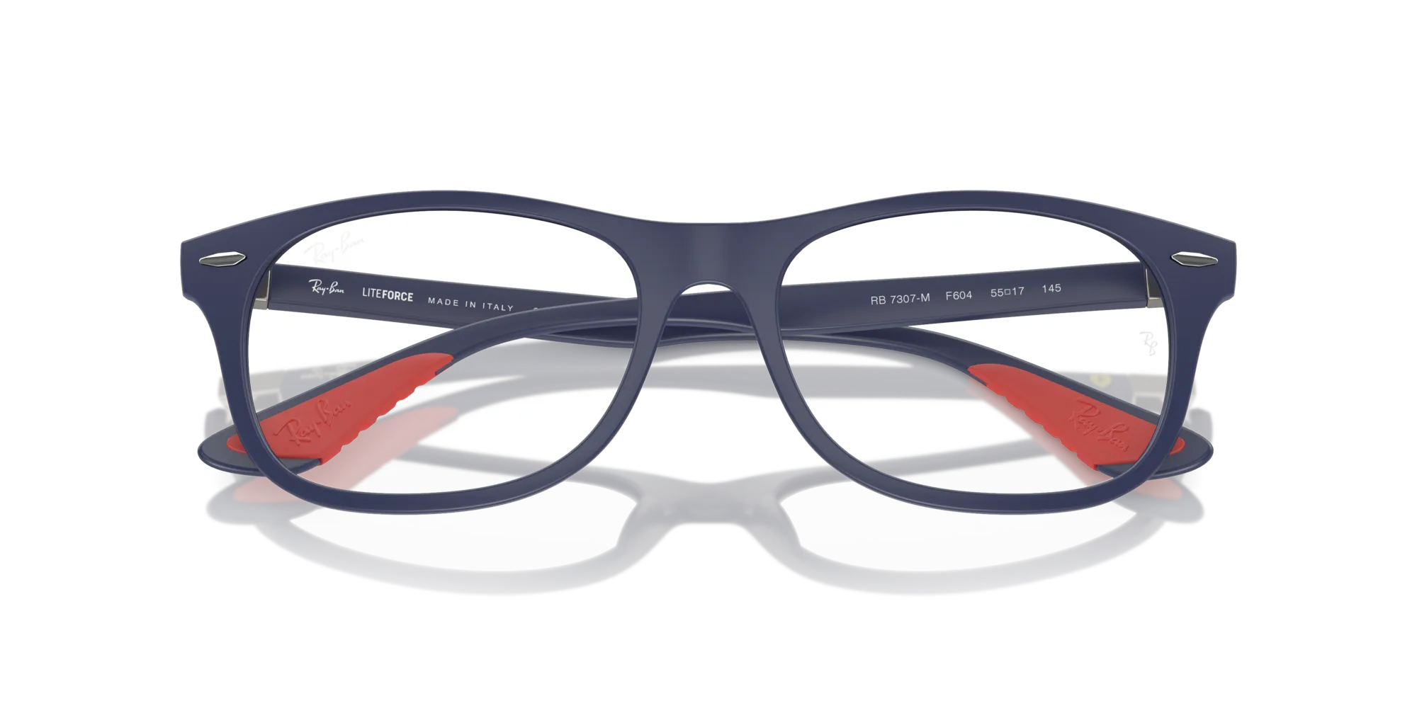 Ray - Ban RX7307M F604 Montature da vista Peek Blu Trasparente Squadrata Normale - immagine 2