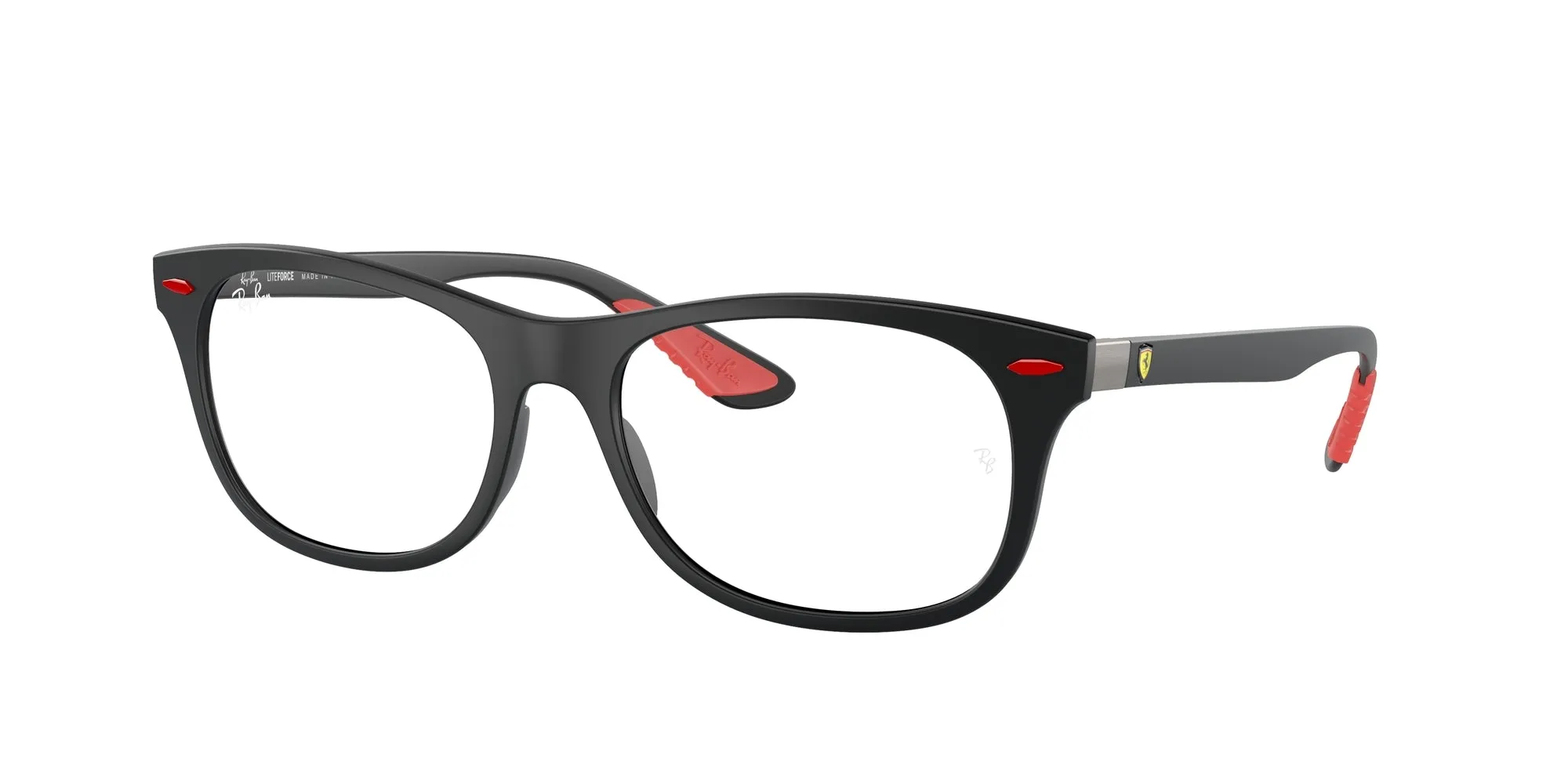 Ray - Ban RX7307M F602 Montature da vista Peek Nero Trasparente Squadrata Normale - immagine 1