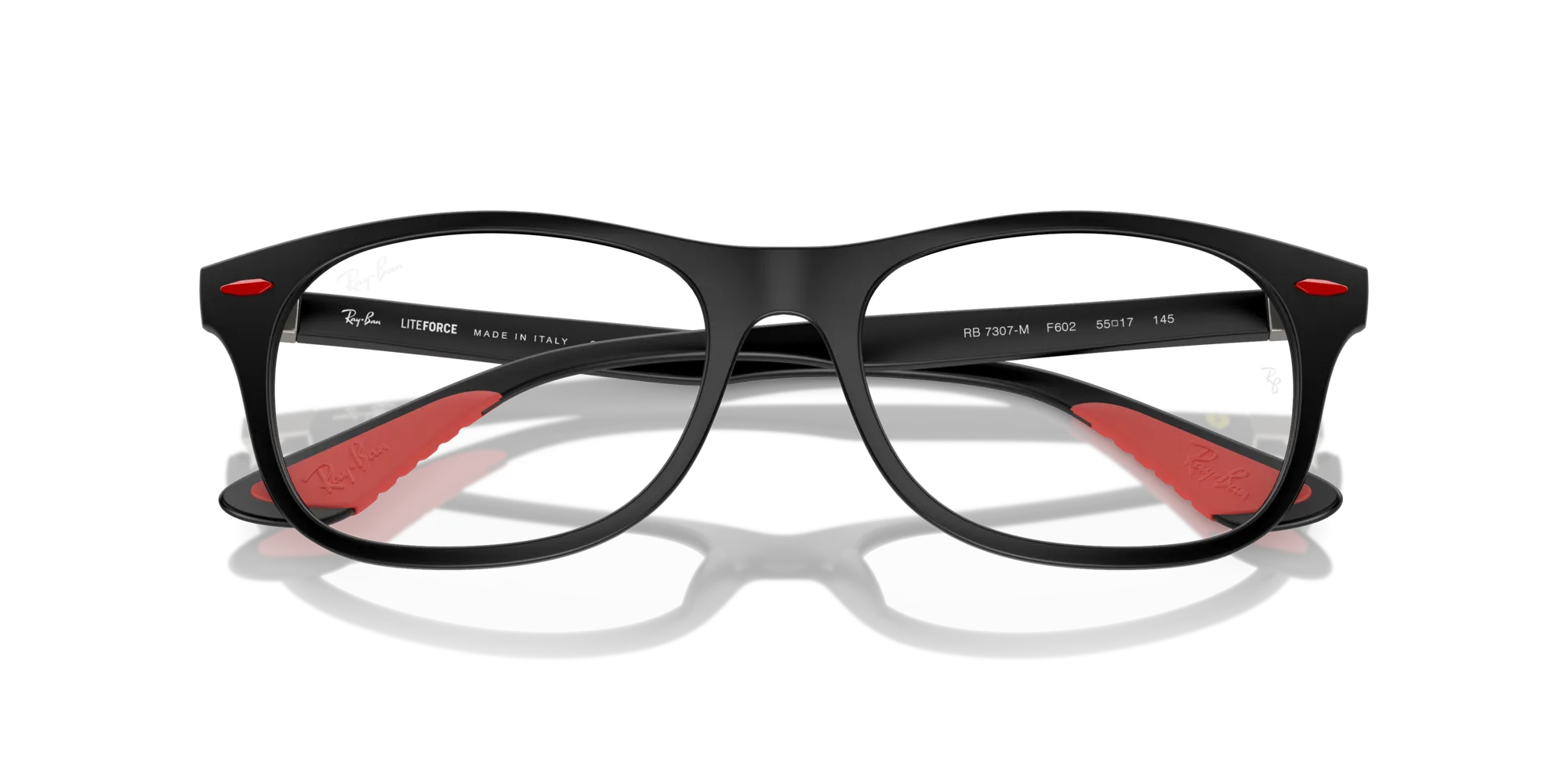 Ray - Ban RX7307M F602 Montature da vista Peek Nero Trasparente Squadrata Normale - immagine 2