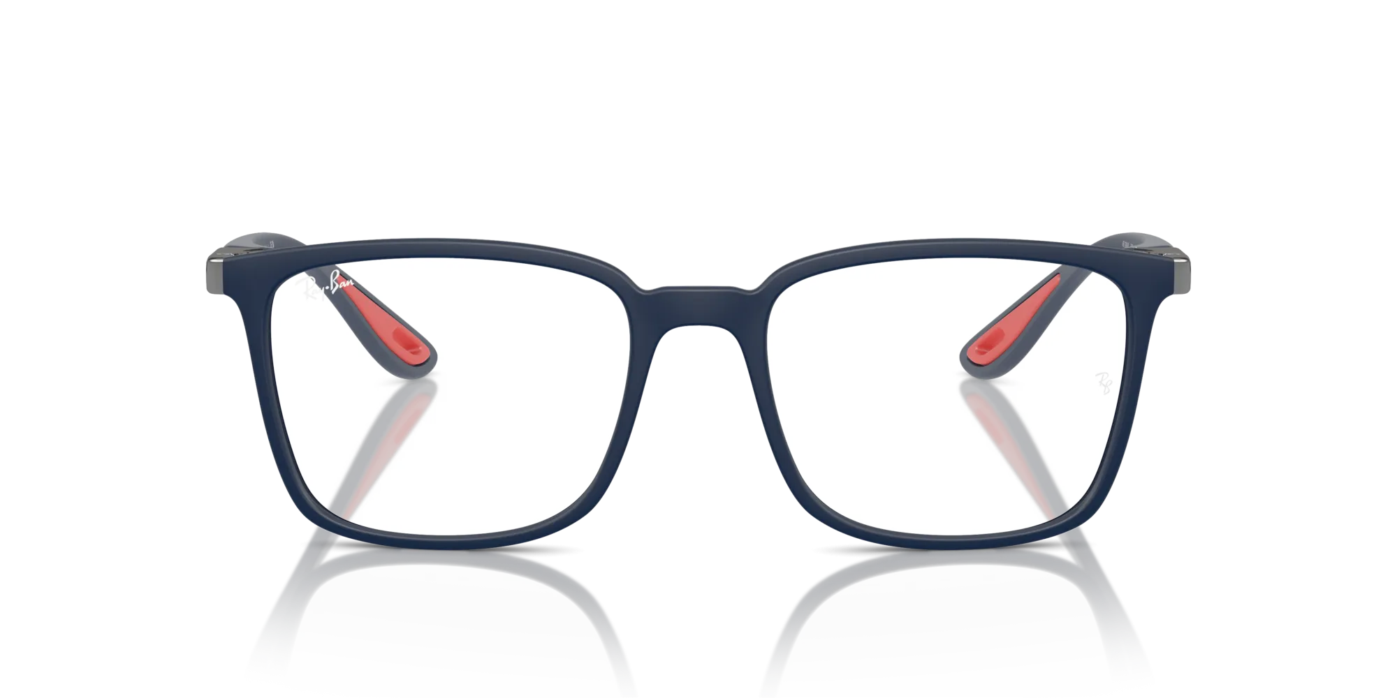 Ray - Ban RX7240M F698 Montature da vista Nylon Blu Trasparente Squadrata Normale - immagine 3