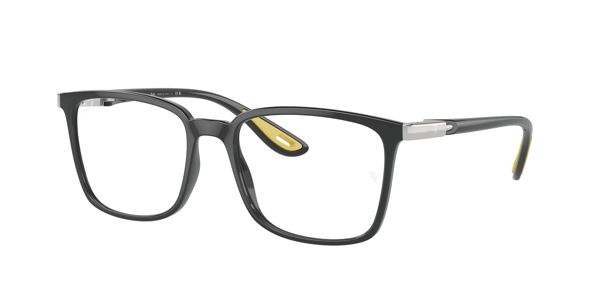 Ray - Ban RX7240M F624 Montature da vista Nylon Grigio Trasparente Squadrata Normale - immagine 1