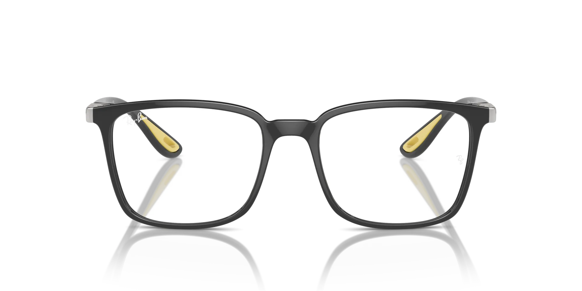 Ray - Ban RX7240M F624 Montature da vista Nylon Grigio Trasparente Squadrata Normale - immagine 3
