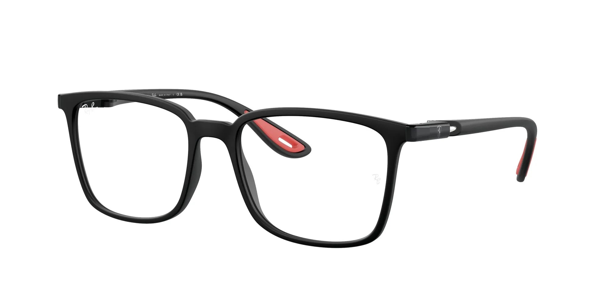Ray - Ban RX7240M F602 Montature da vista Nylon Nero Trasparente Squadrata Normale - immagine 1