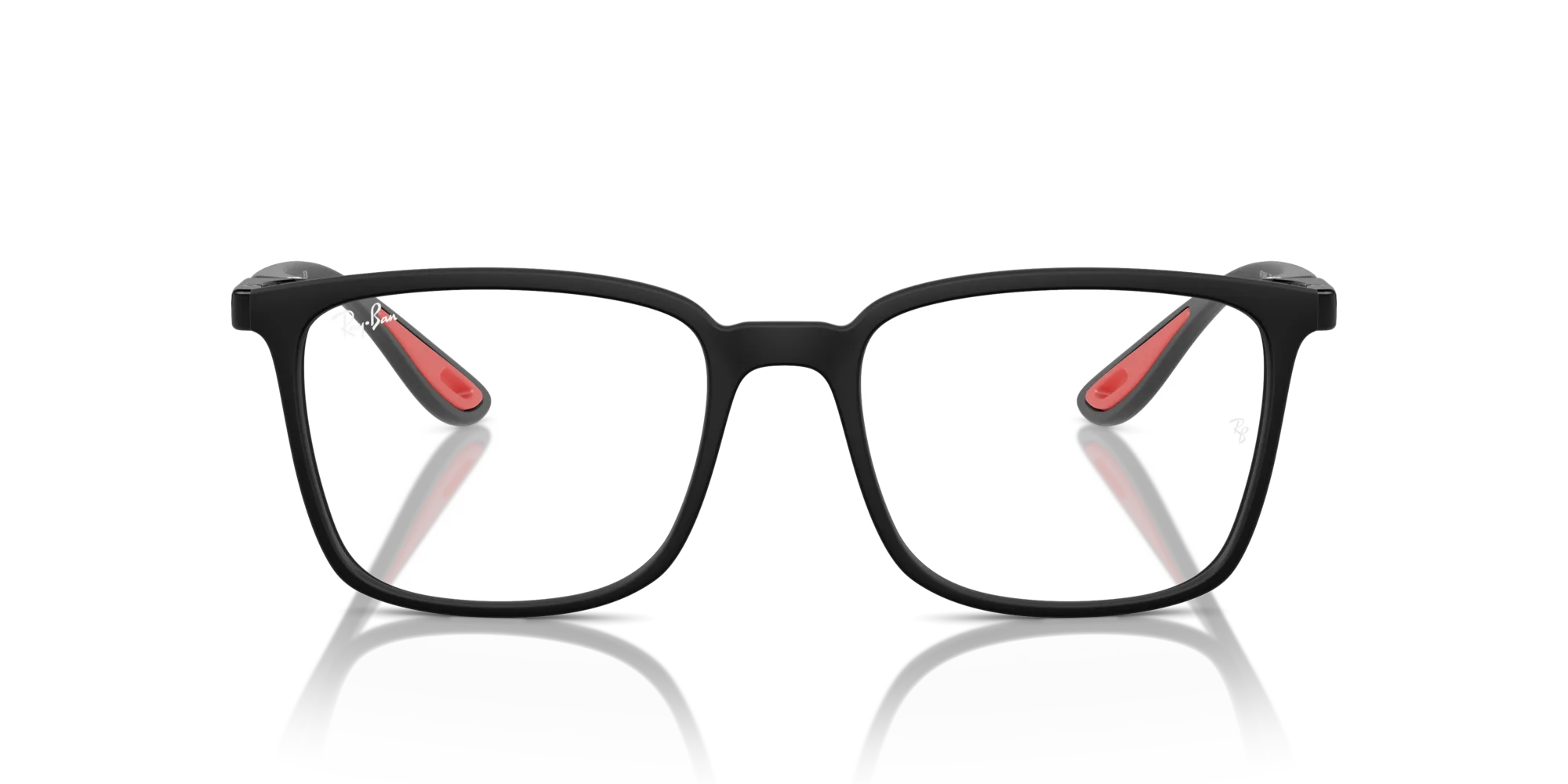 Ray - Ban RX7240M F602 Montature da vista Nylon Nero Trasparente Squadrata Normale - immagine 3