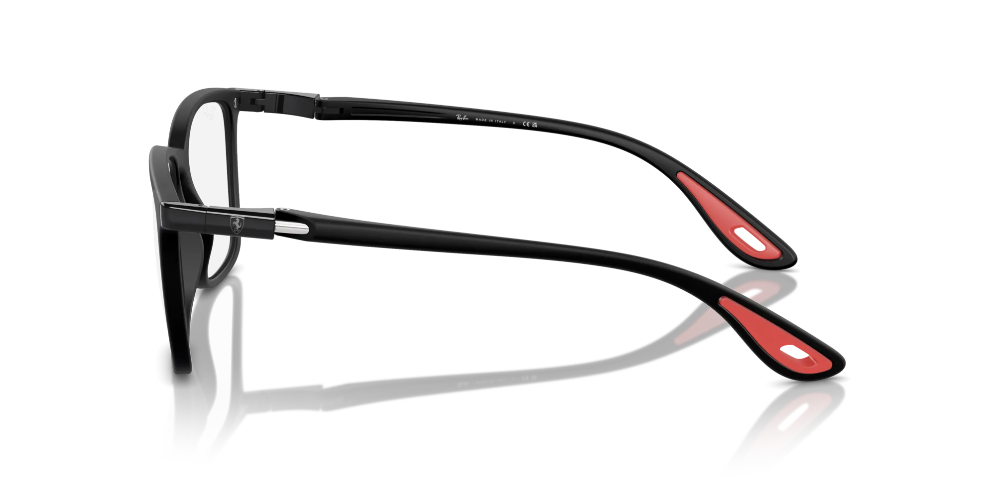 Ray - Ban RX7240M F602 Montature da vista Nylon Nero Trasparente Squadrata Normale - immagine 4
