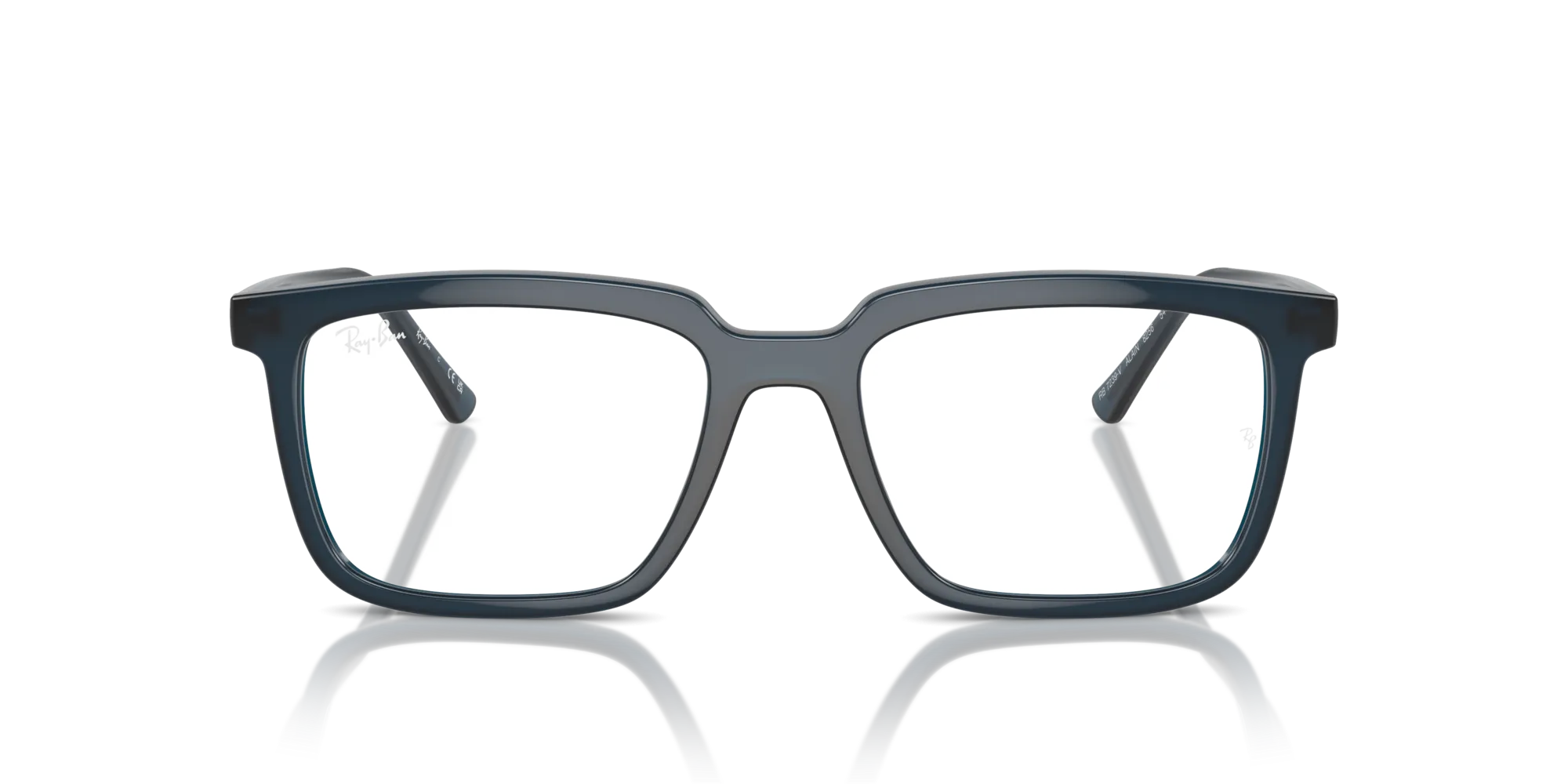 Ray - Ban RX7239 ALAIN 8256 Montature da vista Acetato Blu Trasparente Squadrata Normale - immagine 3