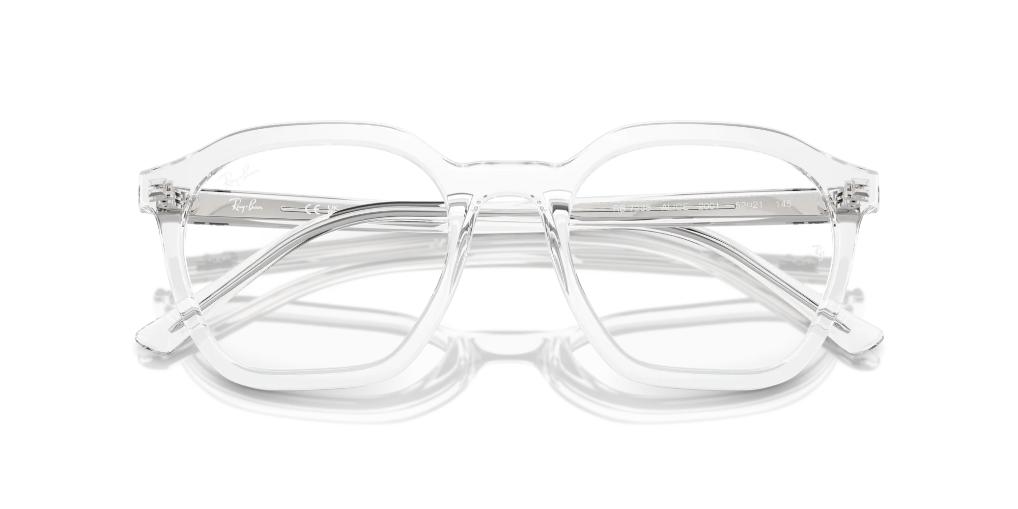 Ray - Ban RX7238 ALICE 2001 Montature da vista Acetato Trasparente Trasparente Geometrica Normale - immagine 2
