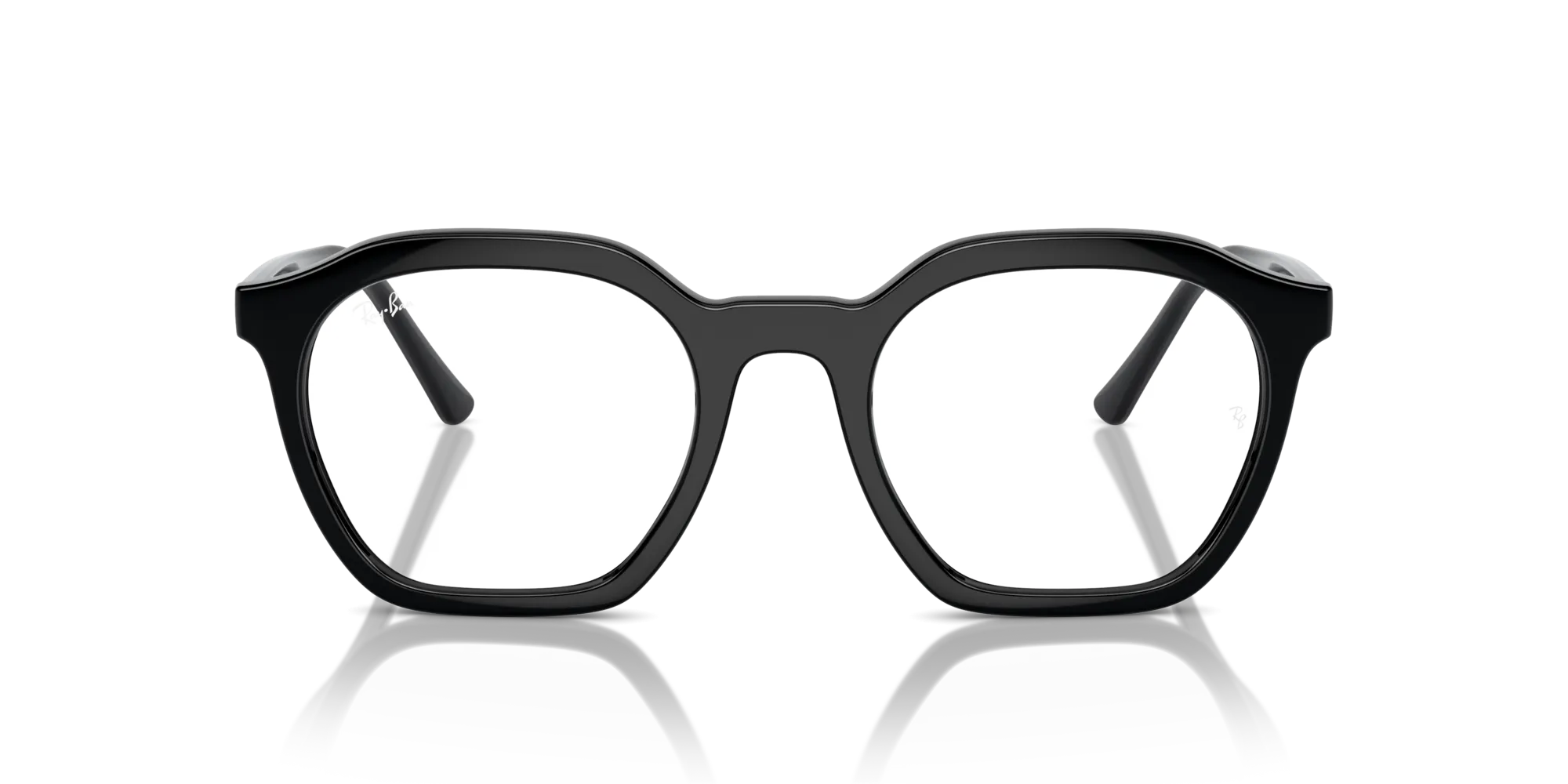 Ray - Ban RX7238 ALICE 2000 Montature da vista Acetato Nero Trasparente Geometrica Normale - immagine 3