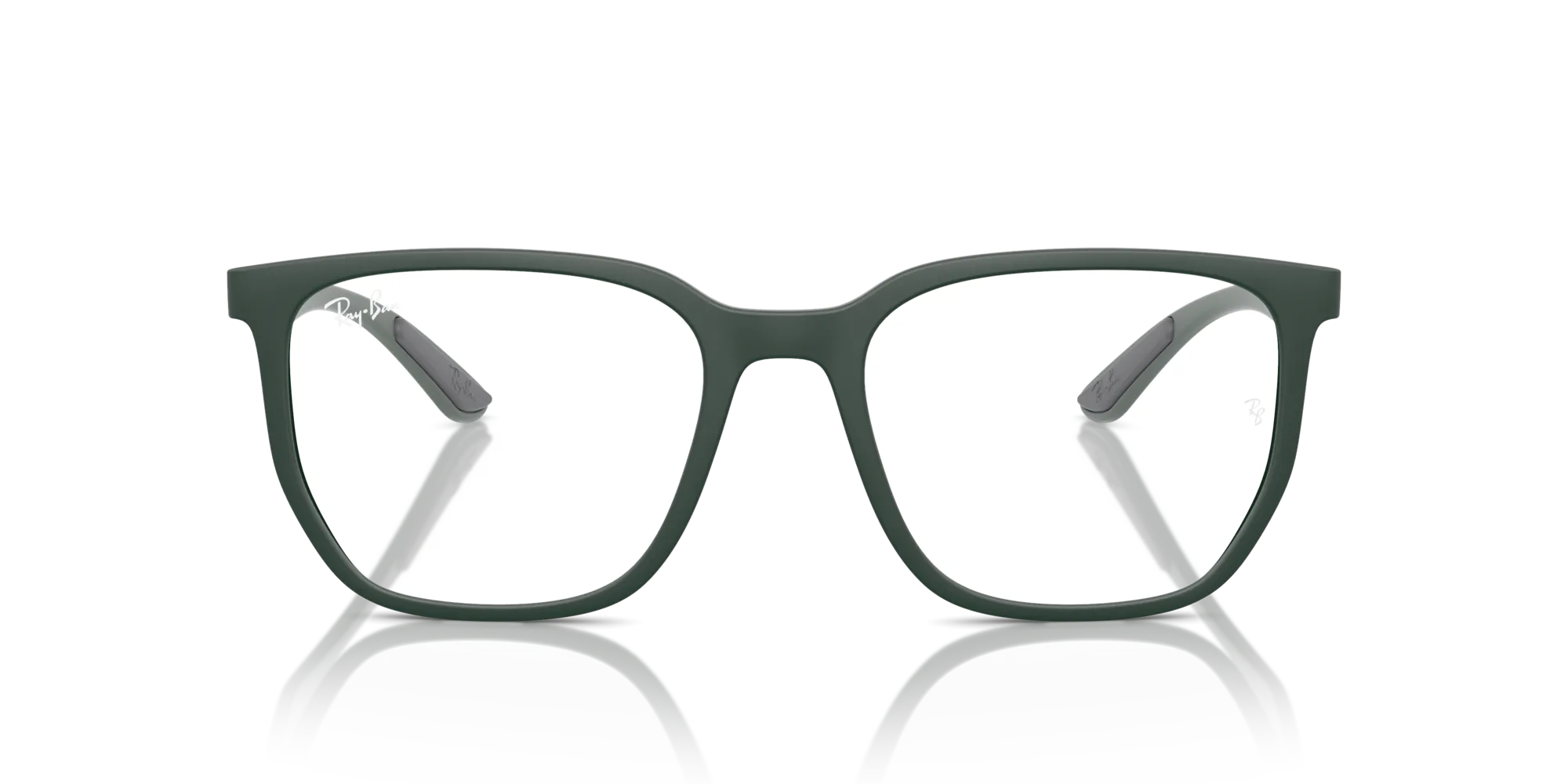 Ray - Ban RX7235 8062 Montature da vista Peek Verde Trasparente Geometrica Normale - immagine 3