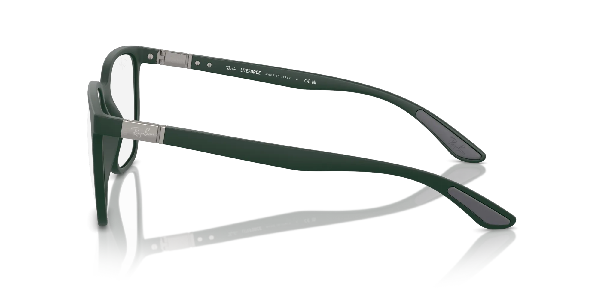 Ray - Ban RX7235 8062 Montature da vista Peek Verde Trasparente Geometrica Normale - immagine 4