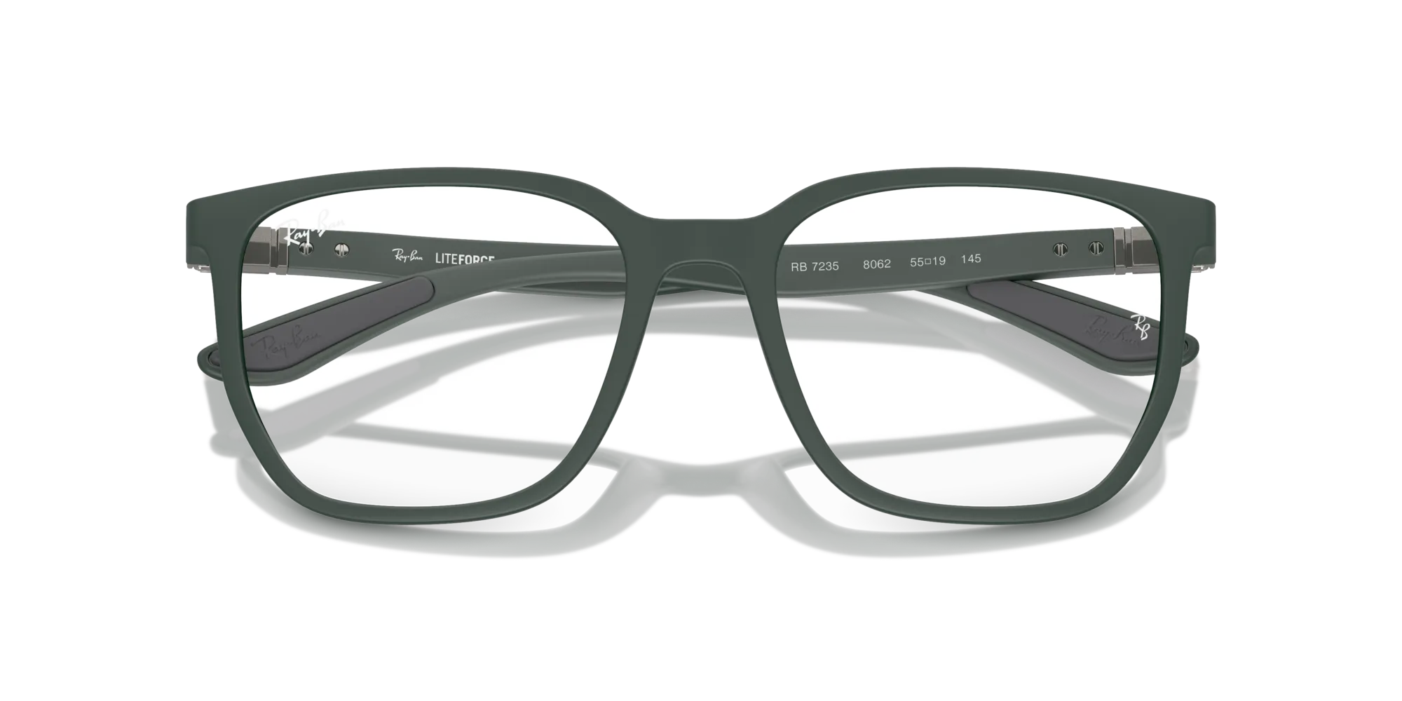 Ray - Ban RX7235 8062 Montature da vista Peek Verde Trasparente Geometrica Normale - immagine 2
