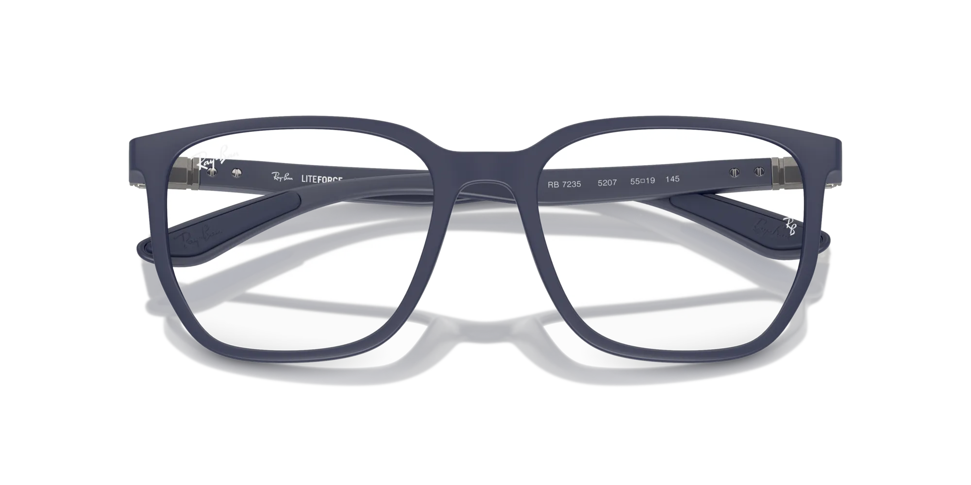 Ray - Ban RX7235 5207 Montature da vista Peek Blu Trasparente Geometrica Normale - immagine 2