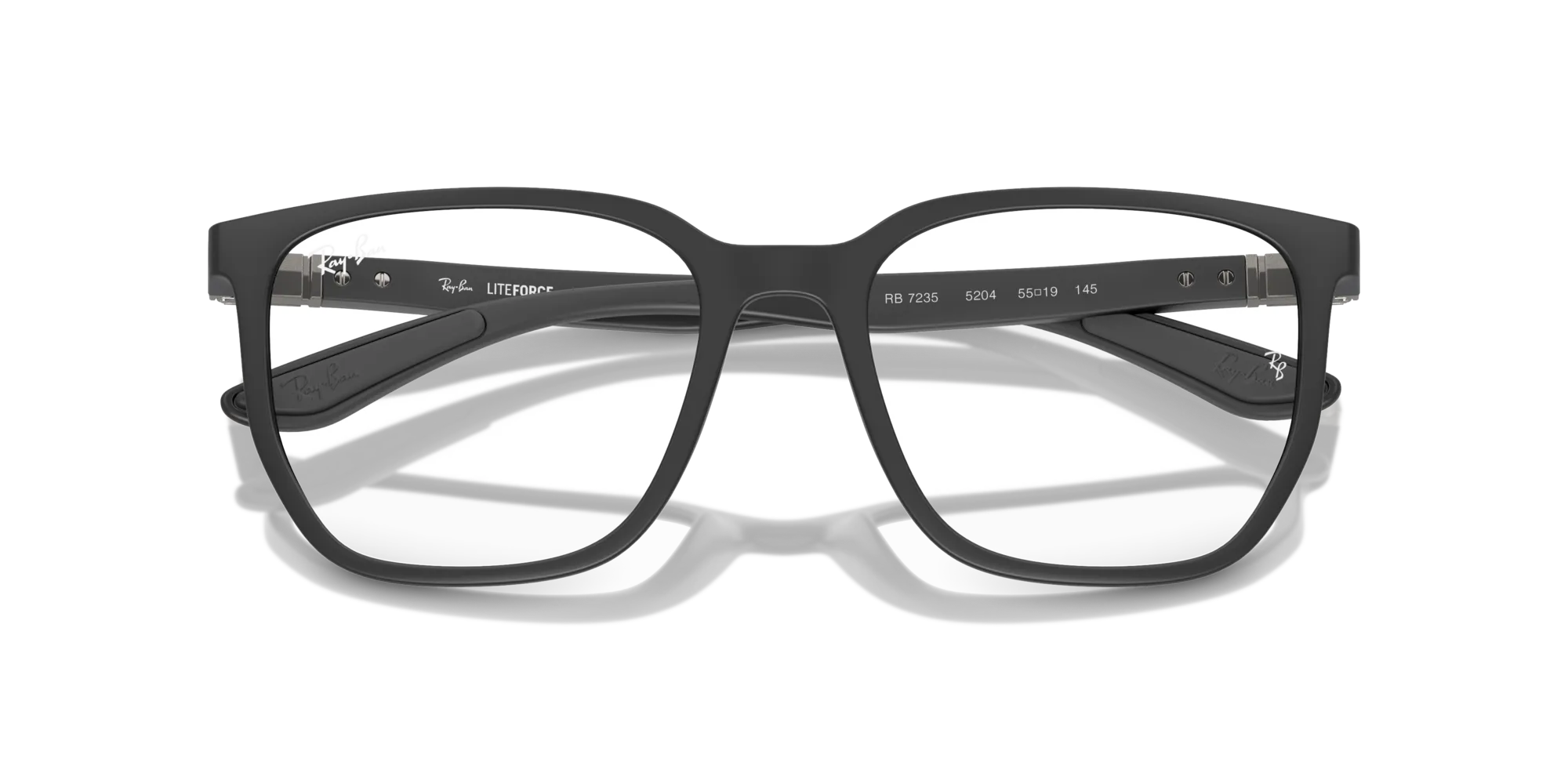 Ray - Ban RX7235 5204 Montature da vista Peek Nero Trasparente Geometrica Normale - immagine 2