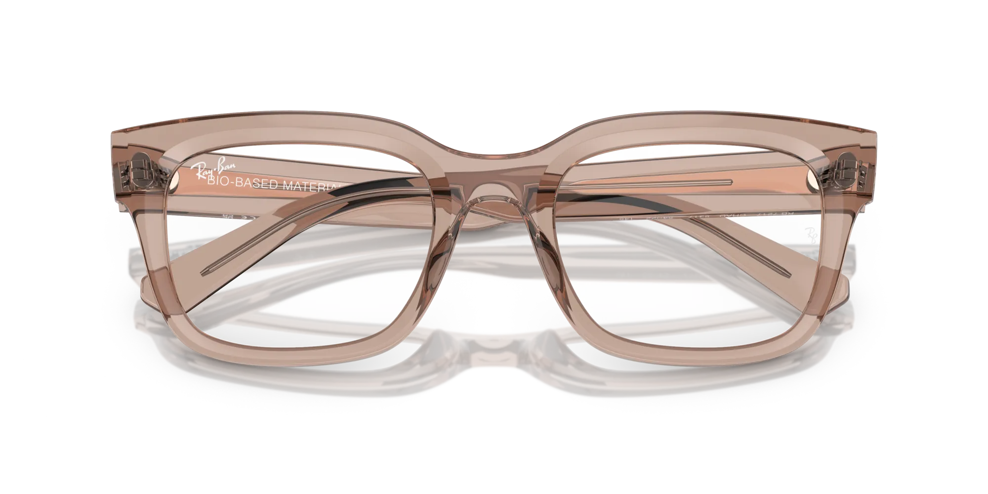 Ray - Ban RX7217 CHAD 8317 Montature da vista Acetato Marrone Trasparente Squadrata Normale - immagine 2