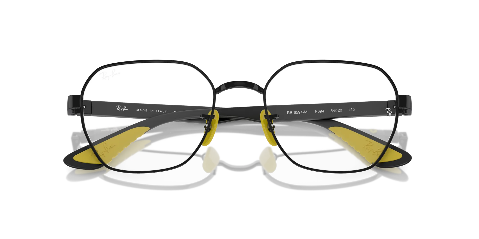 Ray - Ban RX6594M F094 Montature da vista Metallo Nero Trasparente Geometrica Normale - immagine 2